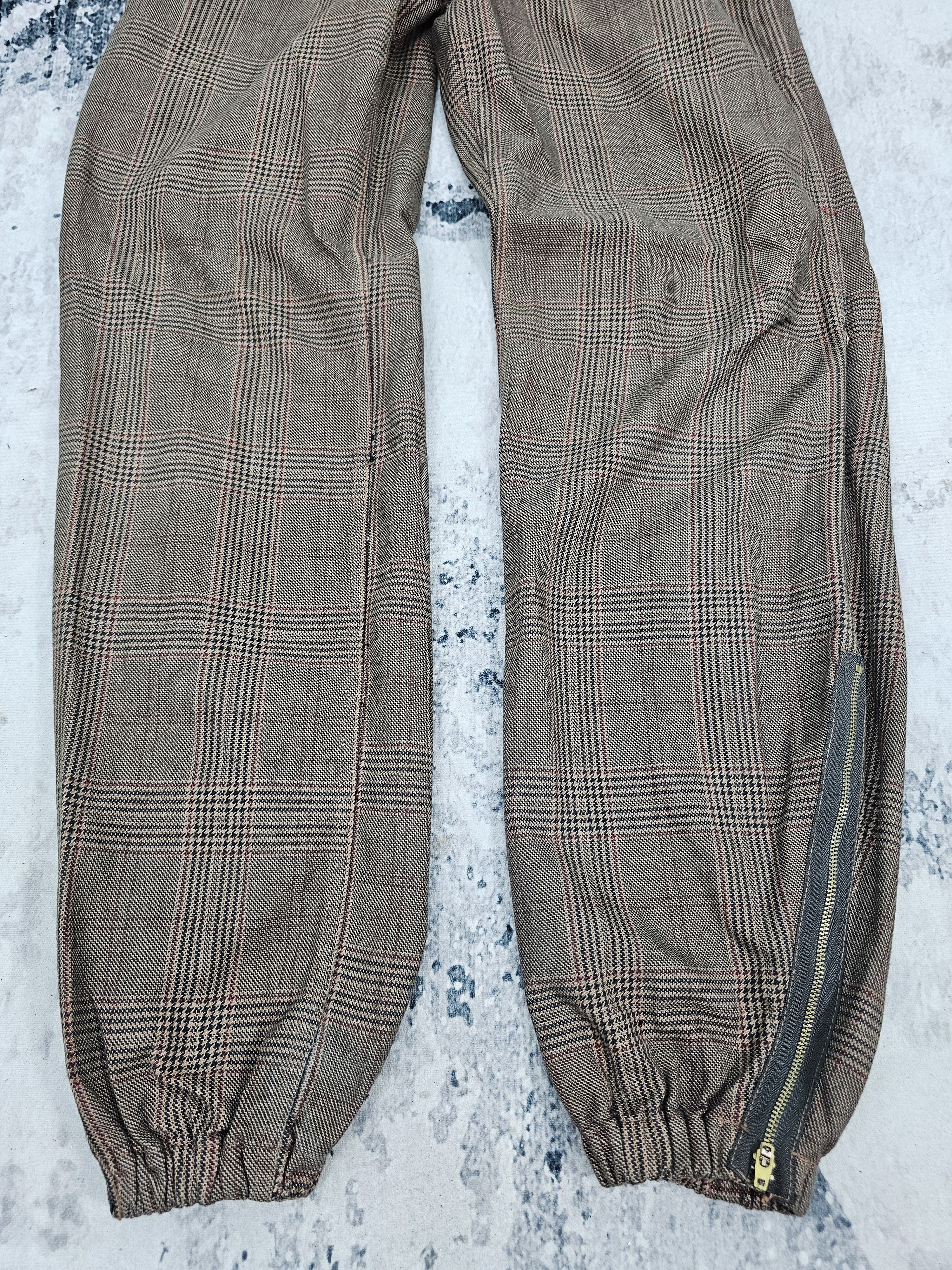 Japanese Brand SLAP SHOT Plaid Checked Bondage Punk Design Jeans JB0236 Size US 34 / EU 50 - 3 Thumbnail