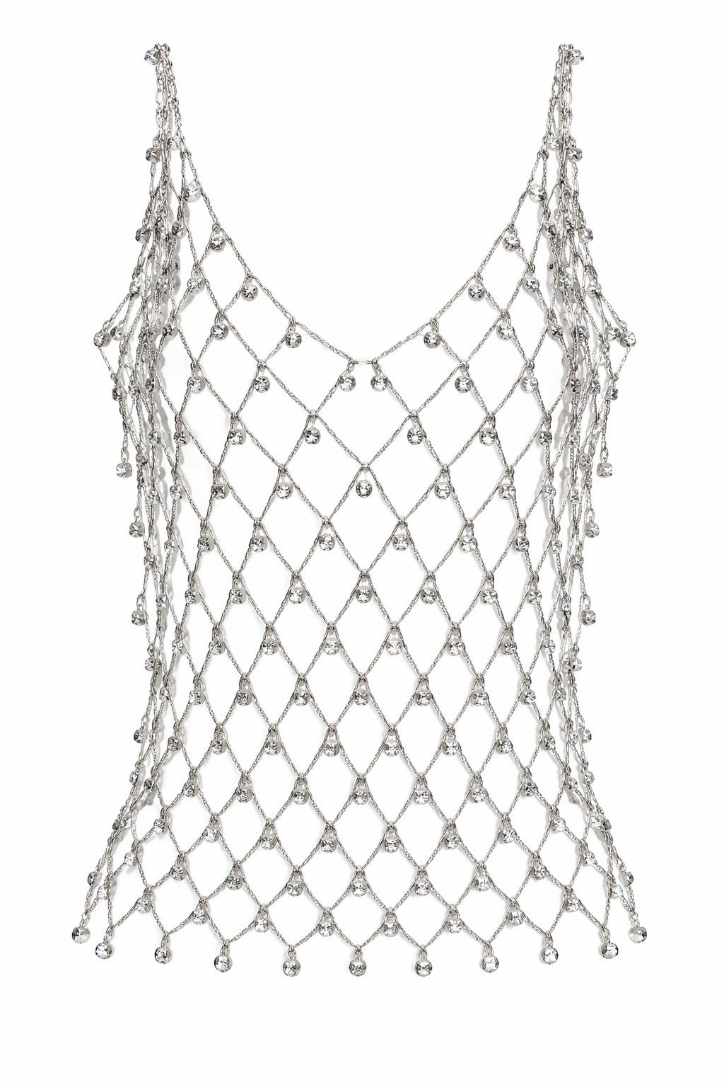 Paco Rabanne Paco Rabanne Crystal Mesh Tank Top Size M / US 6-8 / IT 42-44 - 1 Thumbnail