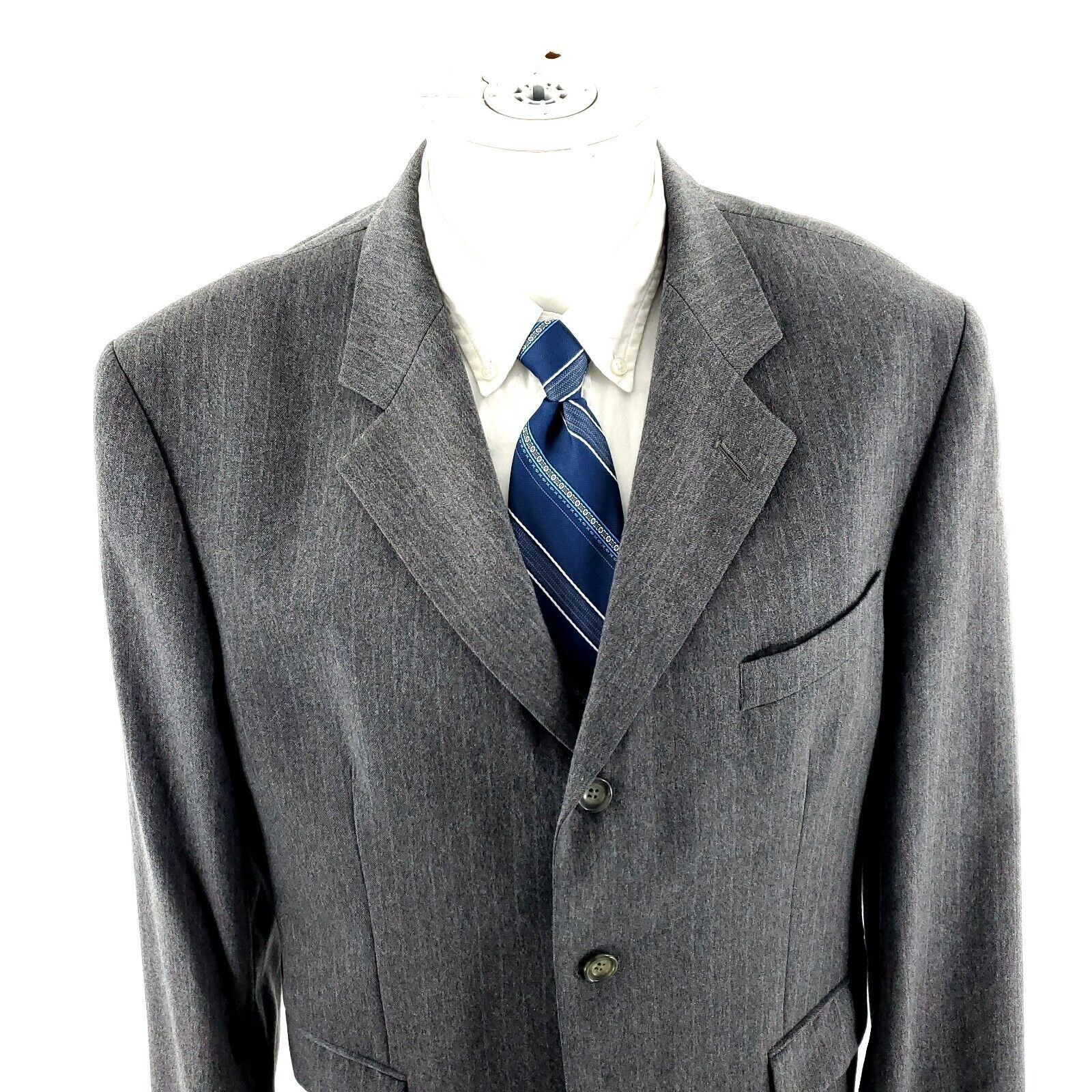 Savile Row Alexandre London Savile Row Wool 3 Button Suit Jacket 42R Gr Size 42R - 1 Thumbnail