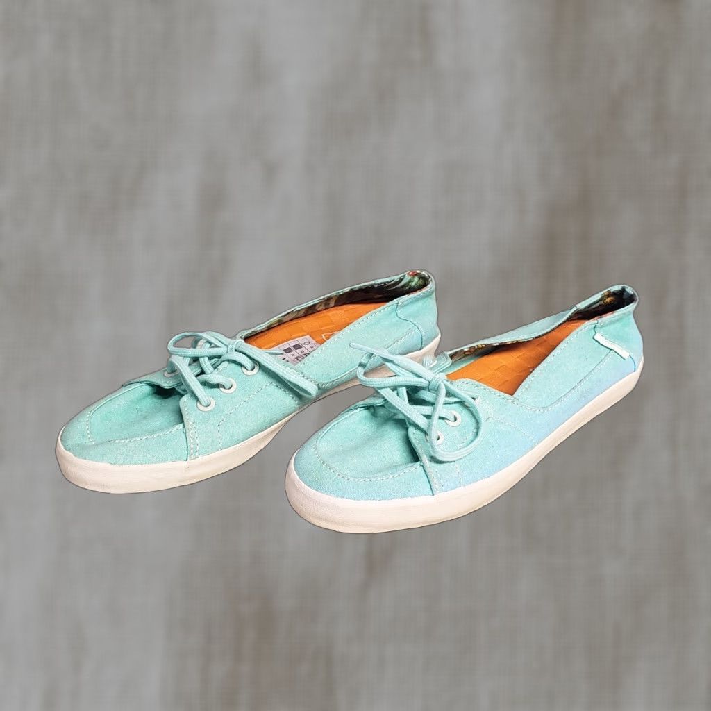 Vans VANS Tazie Light Blue White Sneakers Beach Spring Vibes Adult Women's Size 5 Size US 5 / IT 35 - 1 Thumbnail