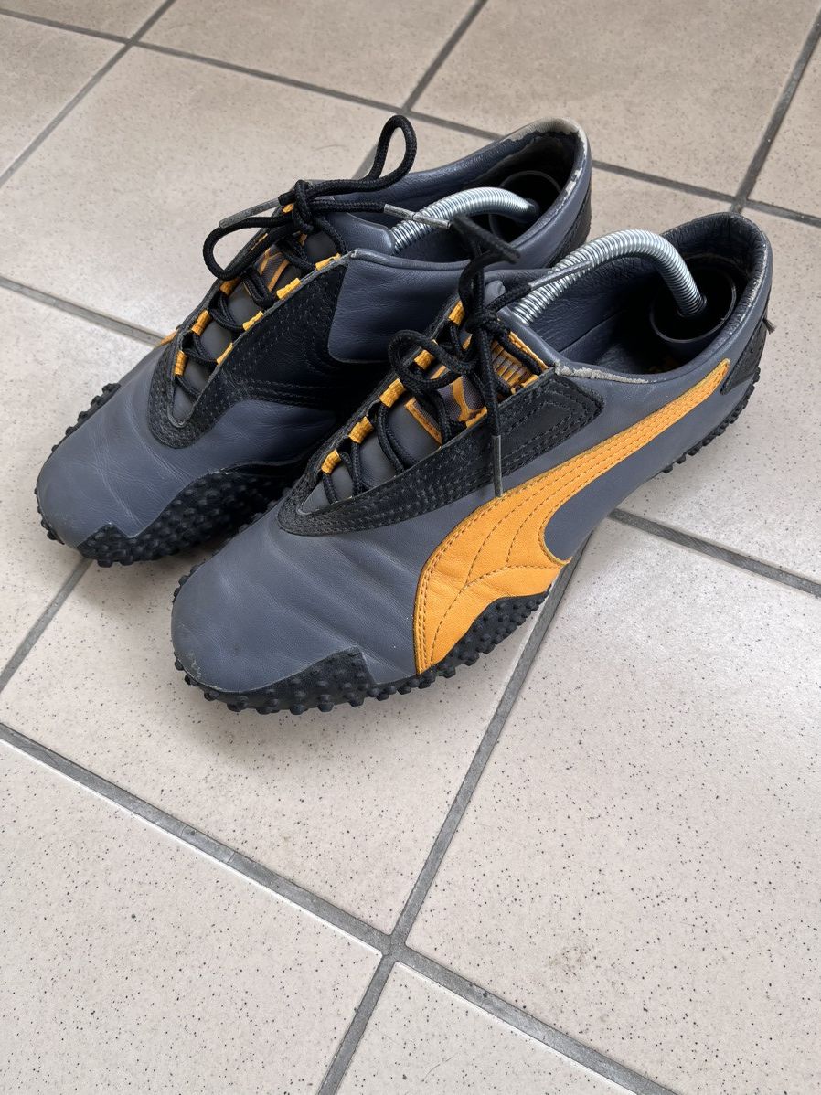 image of Avant Garde x Puma Mostro Sample 00S Vintage Bubble Sole Mule Shoes Moc Clogs in Grey Orange (Size 