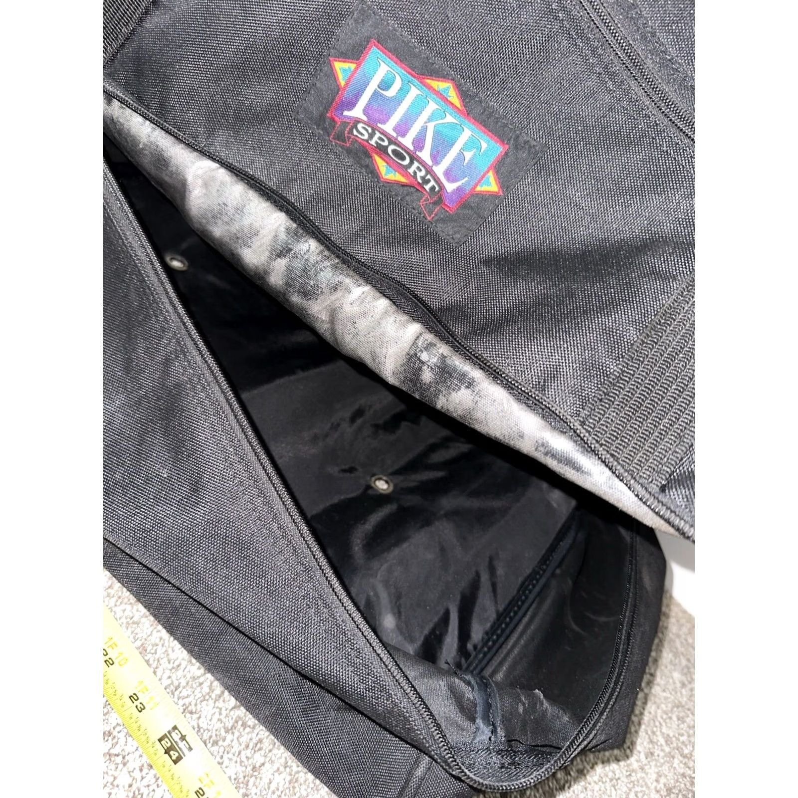 Vintage Pike Sport Bag Mens Large Black VTG Duffle With Removable Backpack Size ONE SIZE - 2 Thumbnail
