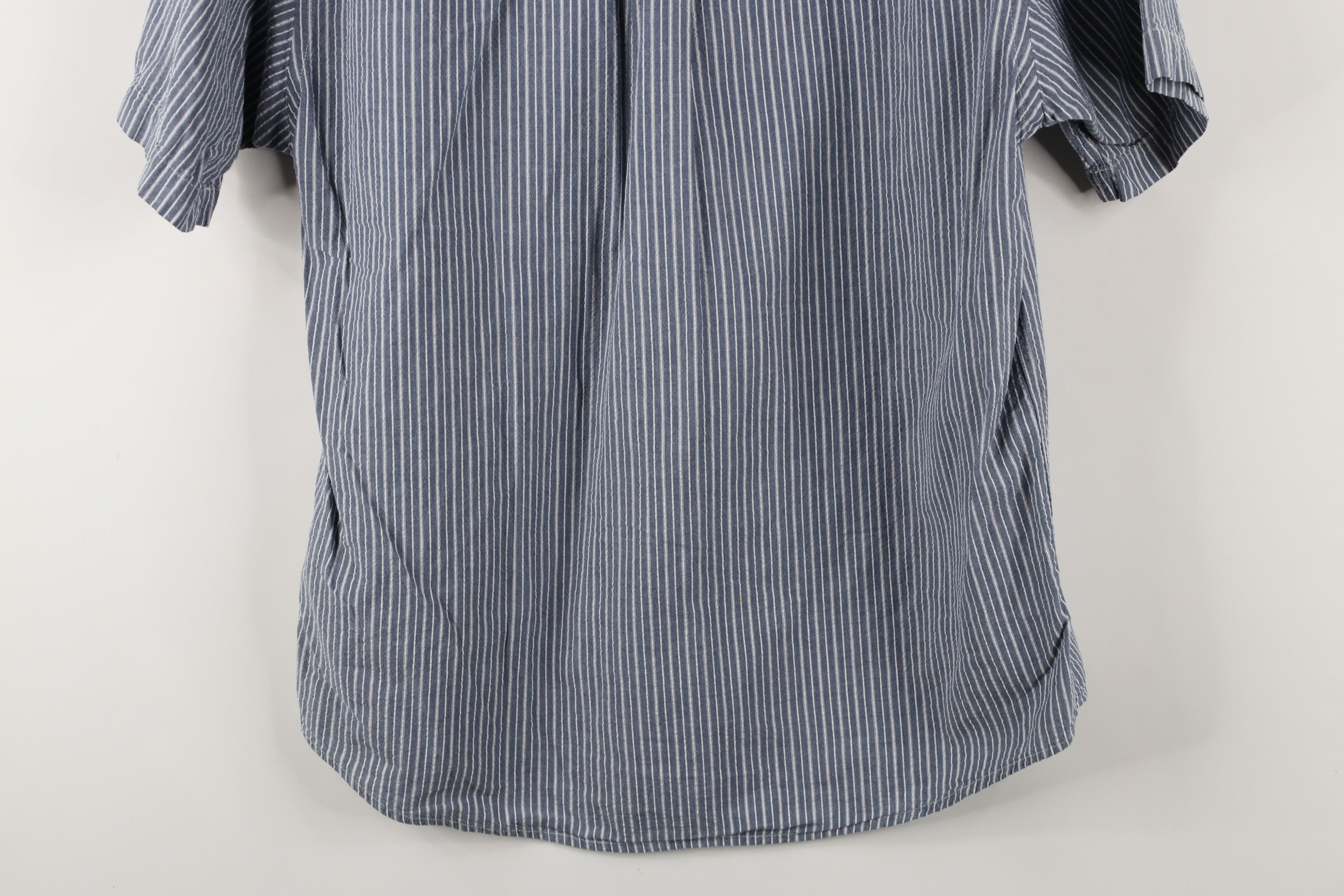 Tommy Hilfiger × Vintage Vintage 90s Tommy Hilfiger Striped Seer Sucker Button Shirt Size US S / EU 44-46 / 1 - 13 Thumbnail