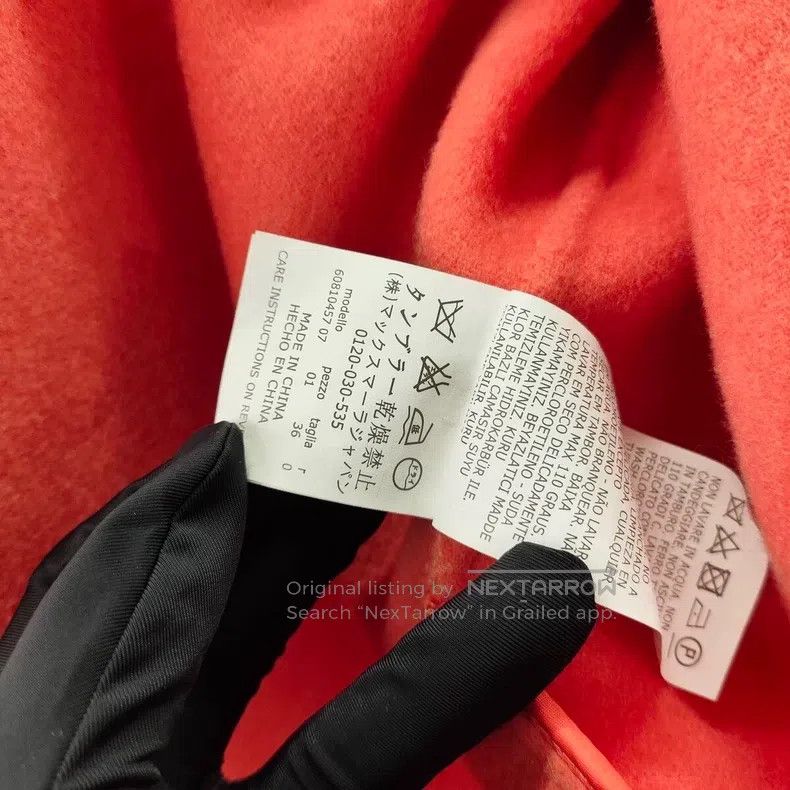 Max Mara Max Mara Cashmere Coat Orange Size XS / US 0-2 / IT 36-38 - 5 Thumbnail