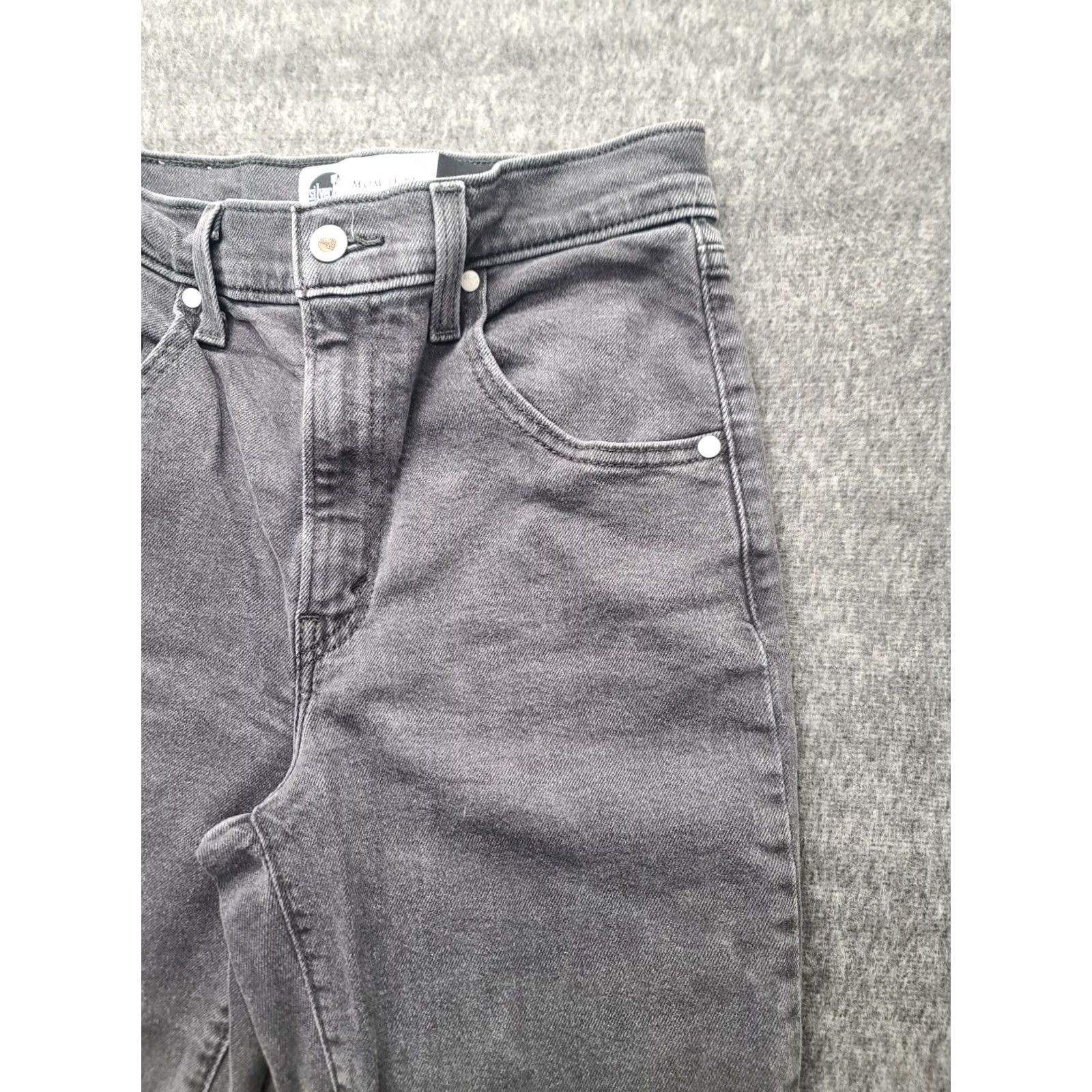 Levi's VINTAGE Levi's Silvertab Jeans Womens 26x27 Mom Skinny Fit Ankle Black Faded Grunge Y2K Womens Jeans Size 26" / US 2 / IT 38 - 7 Thumbnail