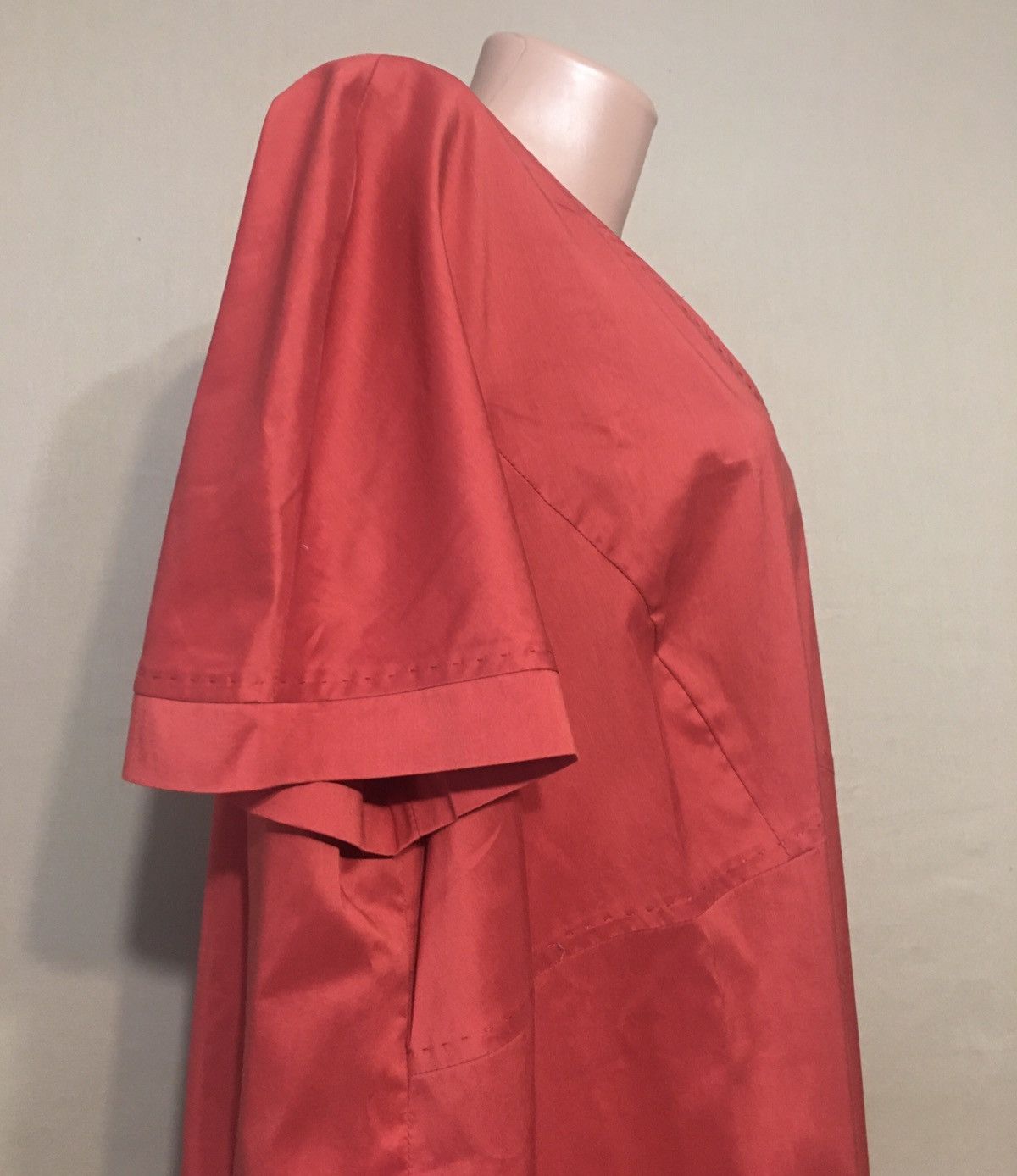 Other MARINA RINALDI Red Cotton Plus Size 25 US W16 Size XXL / US 16-18 / IT 52-54 - 5 Thumbnail