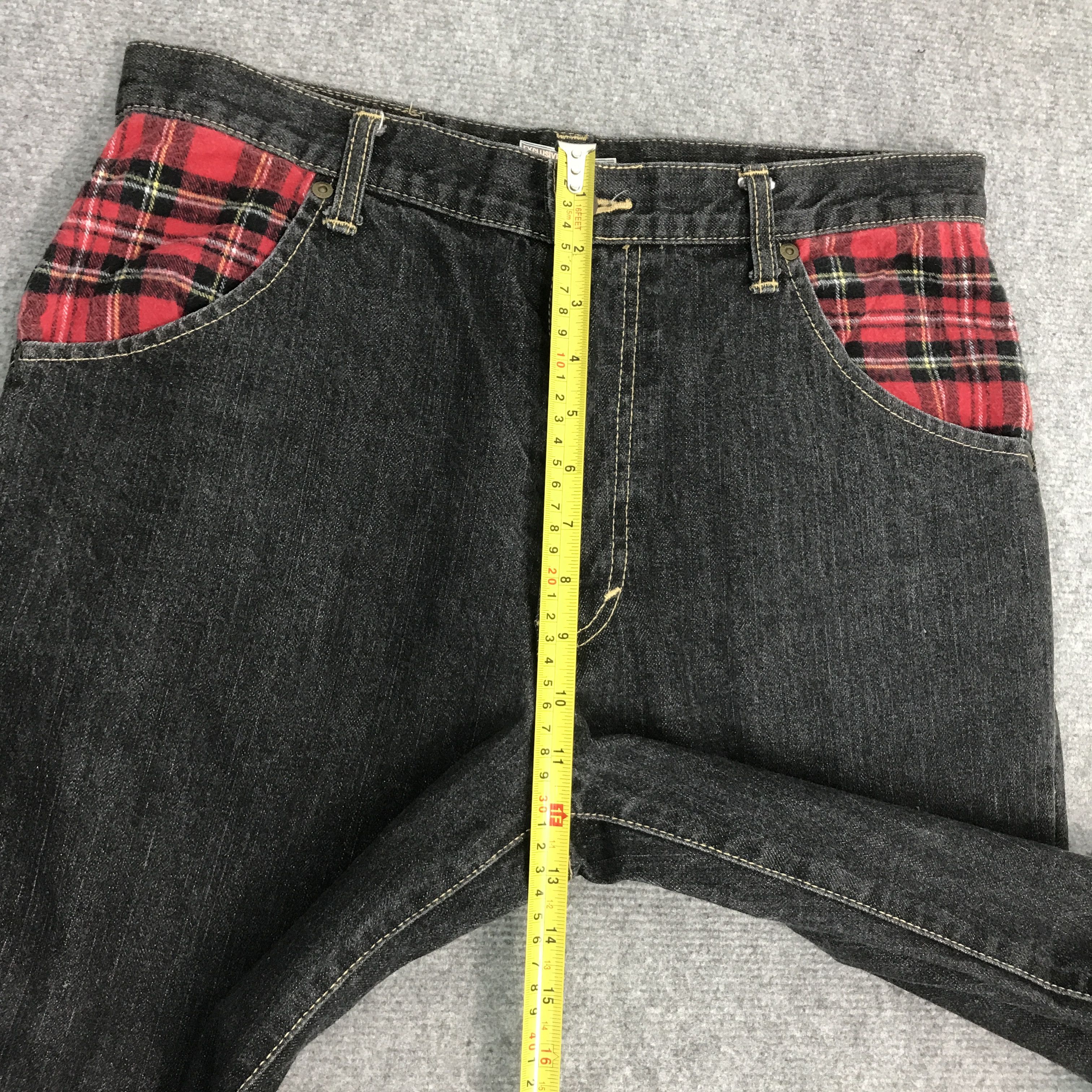 Japanese Brand Japan brand black denim leflah jeans pants Size US 31 - 8 Thumbnail