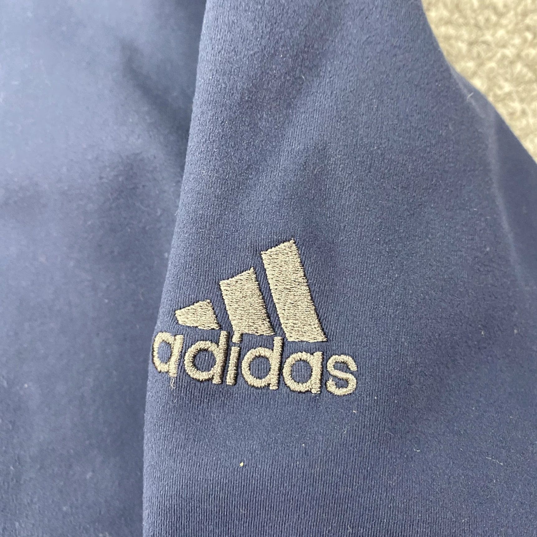 Adidas Adidas Climaproof Wind Pullover Mens M Navy 1/4 Zip Softshell Golf Windbreaker Jacket Size US M / EU 48-50 / 2 - 6 Thumbnail