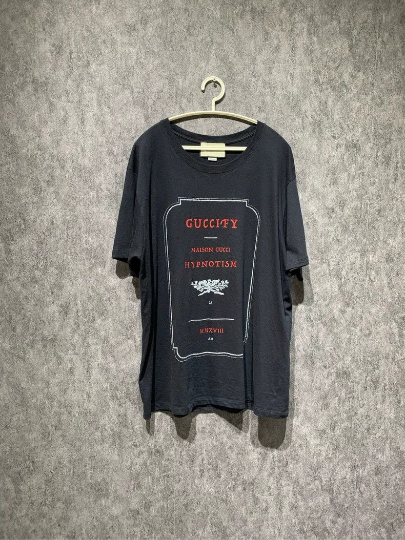 Gucci Gucci Slogan black logo short sleeves 2501-Nextarrow Size US XL / EU 56 / 4 - 1 Thumbnail