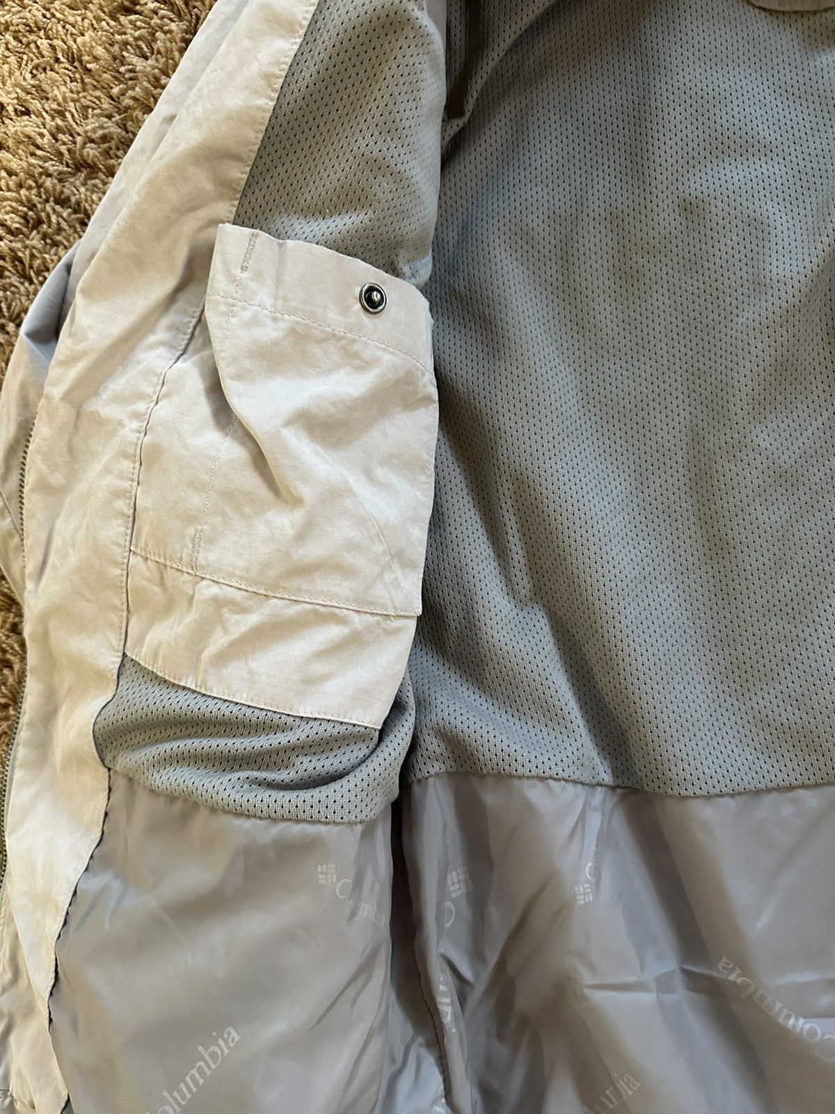 Columbia vintage 90s Workwear hiking mesh lined tan jacket mens S Size US S / EU 44-46 / 1 - 7 Thumbnail