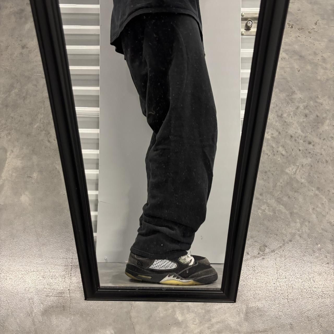 Japanese Brand × Vintage Crazy Vintage Y2K/2000s Black Essential Sweatpants! Size US 30 / EU 46 - 2 Thumbnail