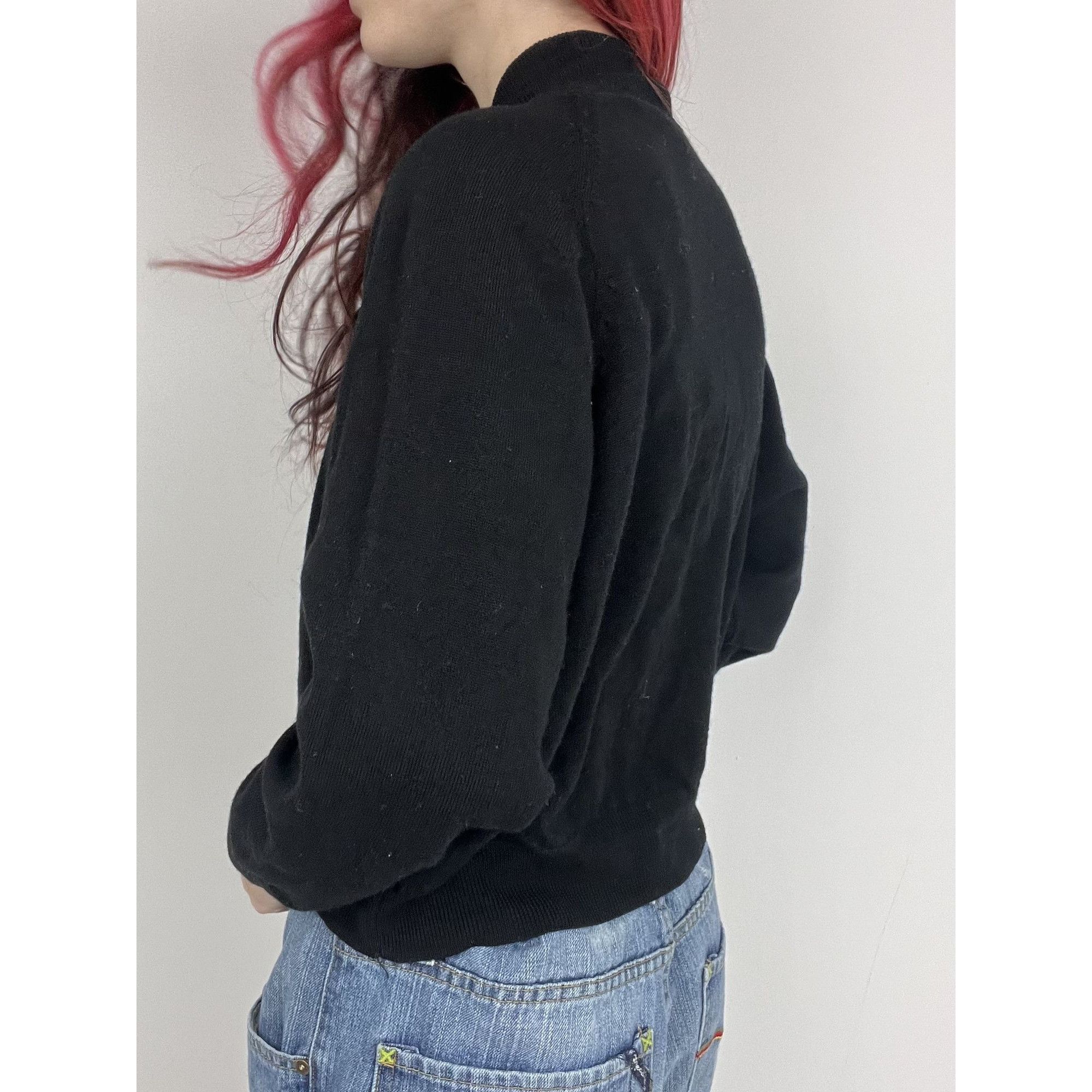 Other Vintage Jacob Wool Black Turtleneck Sweater Size M / US 6-8 / IT 42-44 - 2 Thumbnail