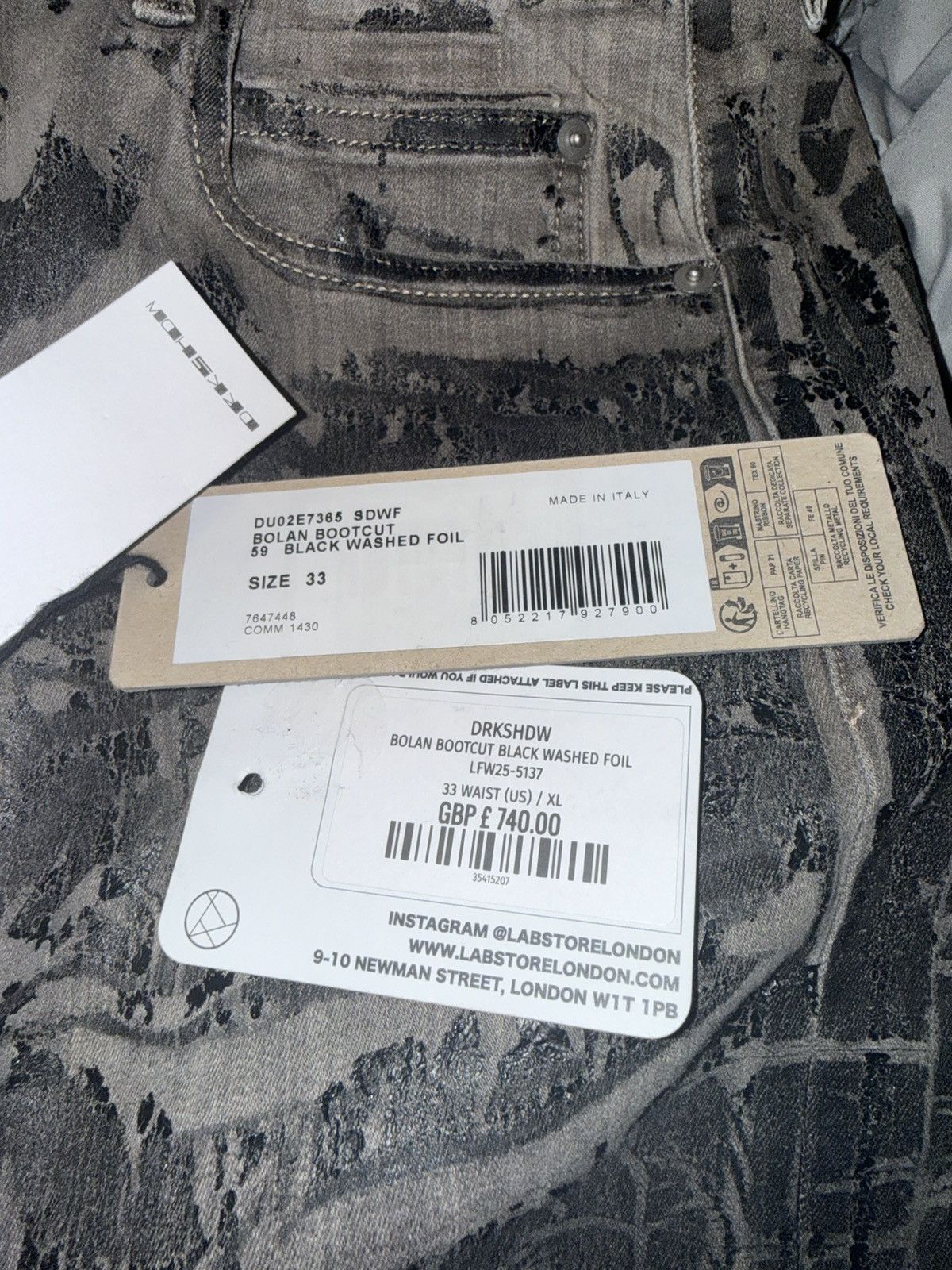 Rick Owens Rick Owens Bolan Bootcut Size US 33 - 7 Thumbnail