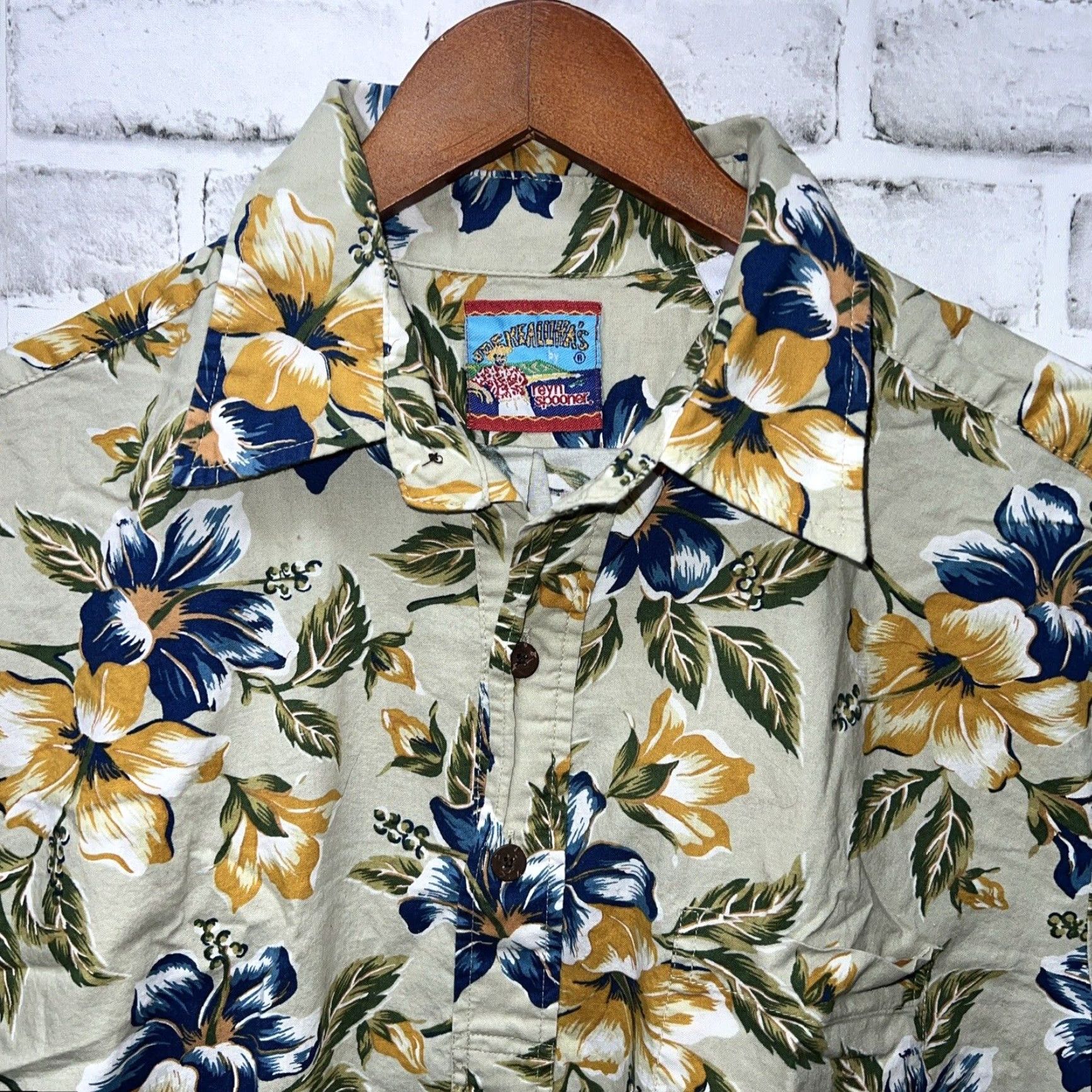 Reyn Spooner Reyn Spooner Shirt Men's L Yellow Floral Hawaiian Button-Up Mens Size US L / EU 52-54 / 3 - 2 Thumbnail