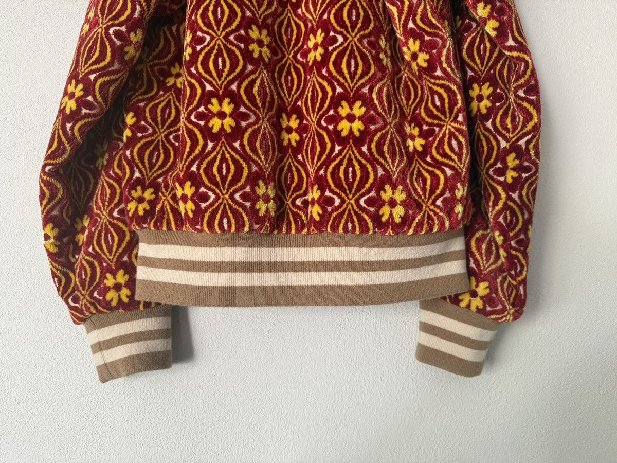 Gucci Gucci Garden Velvet Jacquard Bomber Jacket Size US S / EU 44-46 / 1 - 11 Thumbnail