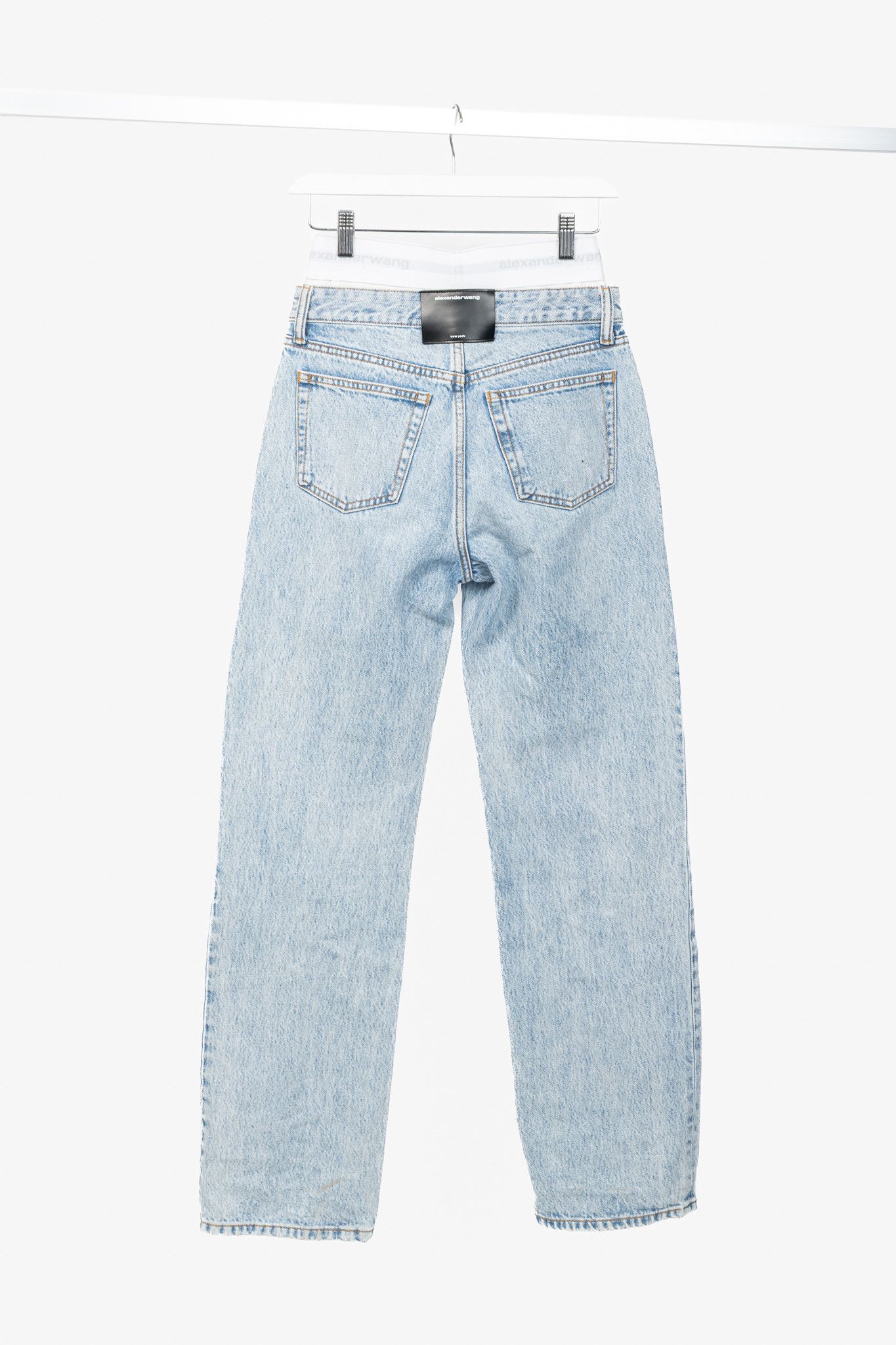 Alexander Wang Alexander Wang Pebble Beach Low Rise Straight Jeans Size 24" / US 00 / IT 34 - 2 Thumbnail