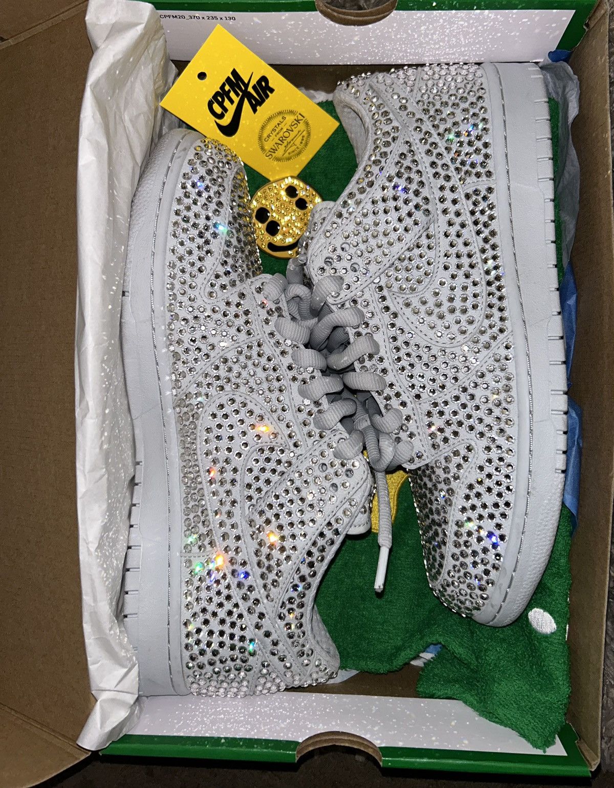 image of Cactus Plant Flea Market Nike Dunk Low Shoes in Pure Platinum, Men's (Size 12)
