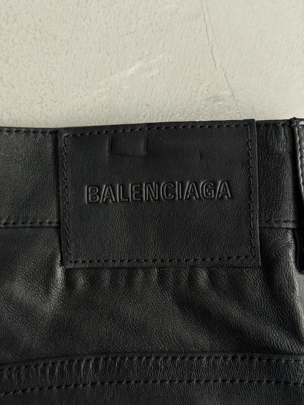 Balenciaga Balenciaga - Sample Baggy Leather Pants Size US 34 / EU 50 - 11 Thumbnail