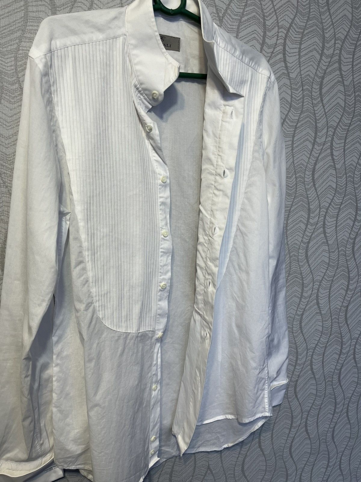 Canali Canali Luxury White Slim Fit Shirt Button Up Made in Italy Size US S / EU 44-46 / 1 - 4 Thumbnail
