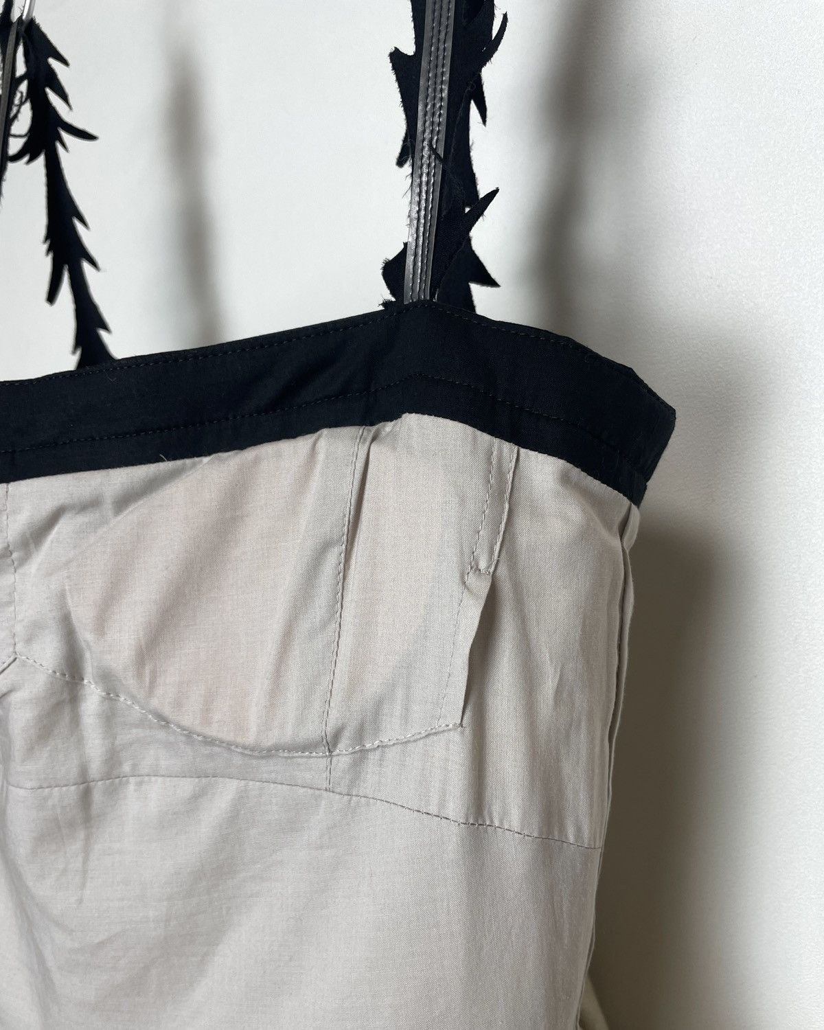 Undercover Undercover Sleeveless Linen Dress with Black Silk-Blend Trim Size S / US 4 / IT 40 - 6 Thumbnail