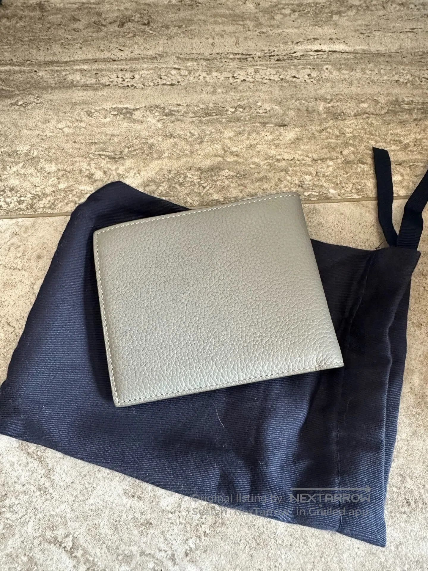 Dior Dior Gray 1947 Embroidery Men's Wallet. Size ONE SIZE - 2 Thumbnail
