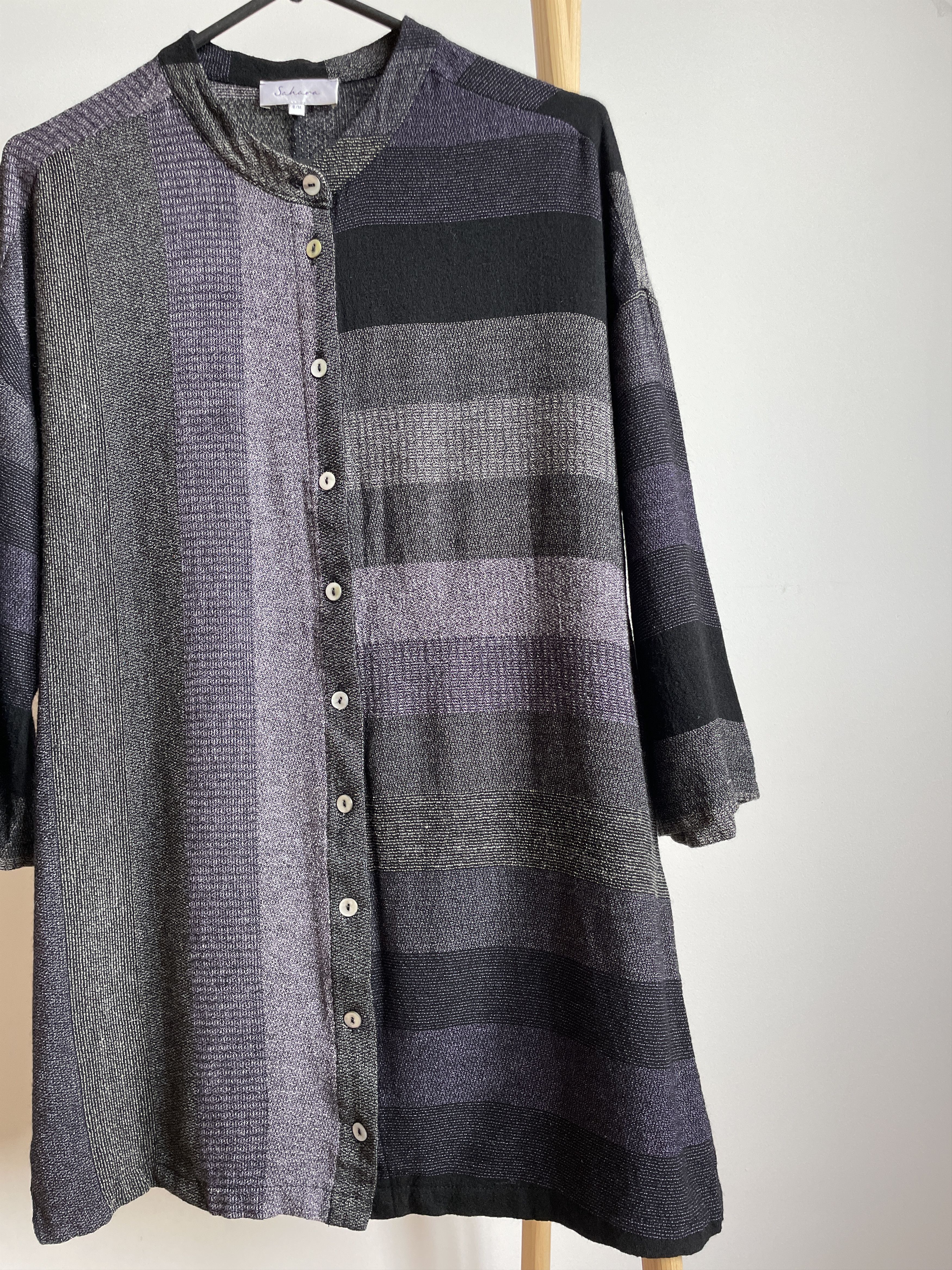 Other Sahara London Womens Viscose/Wool 3/4 Sleeve Striped Jacket Size M / US 6-8 / IT 42-44 - 5 Thumbnail