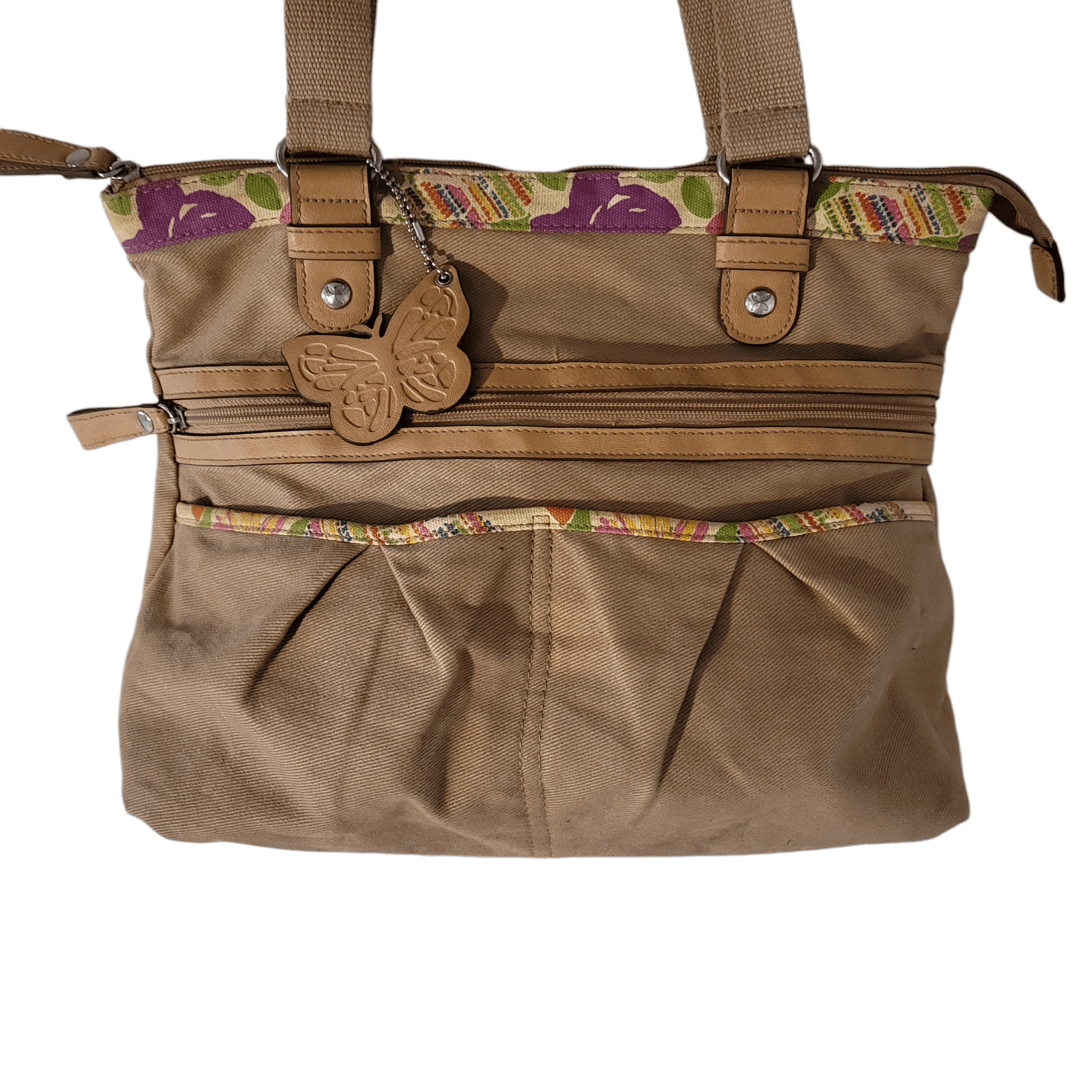 Relic Relic Tan Canvas Butterfly Bag Medium Large Size ONE SIZE - 2 Thumbnail