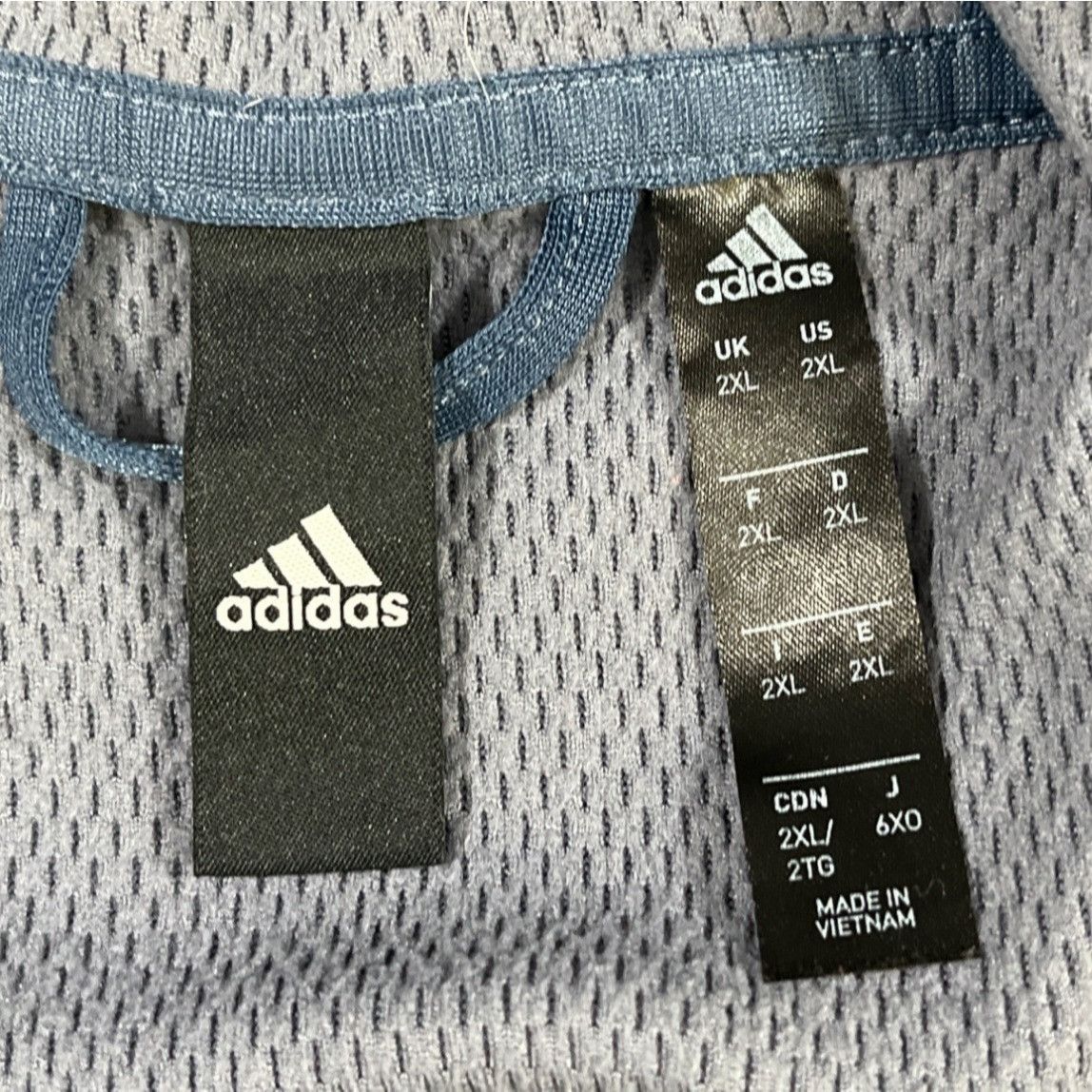 Adidas Adidas Men's Blue Sweater/Hoodie Size 2XL SKU 4955 Size US XXL / EU 58 / 5 - 4 Thumbnail