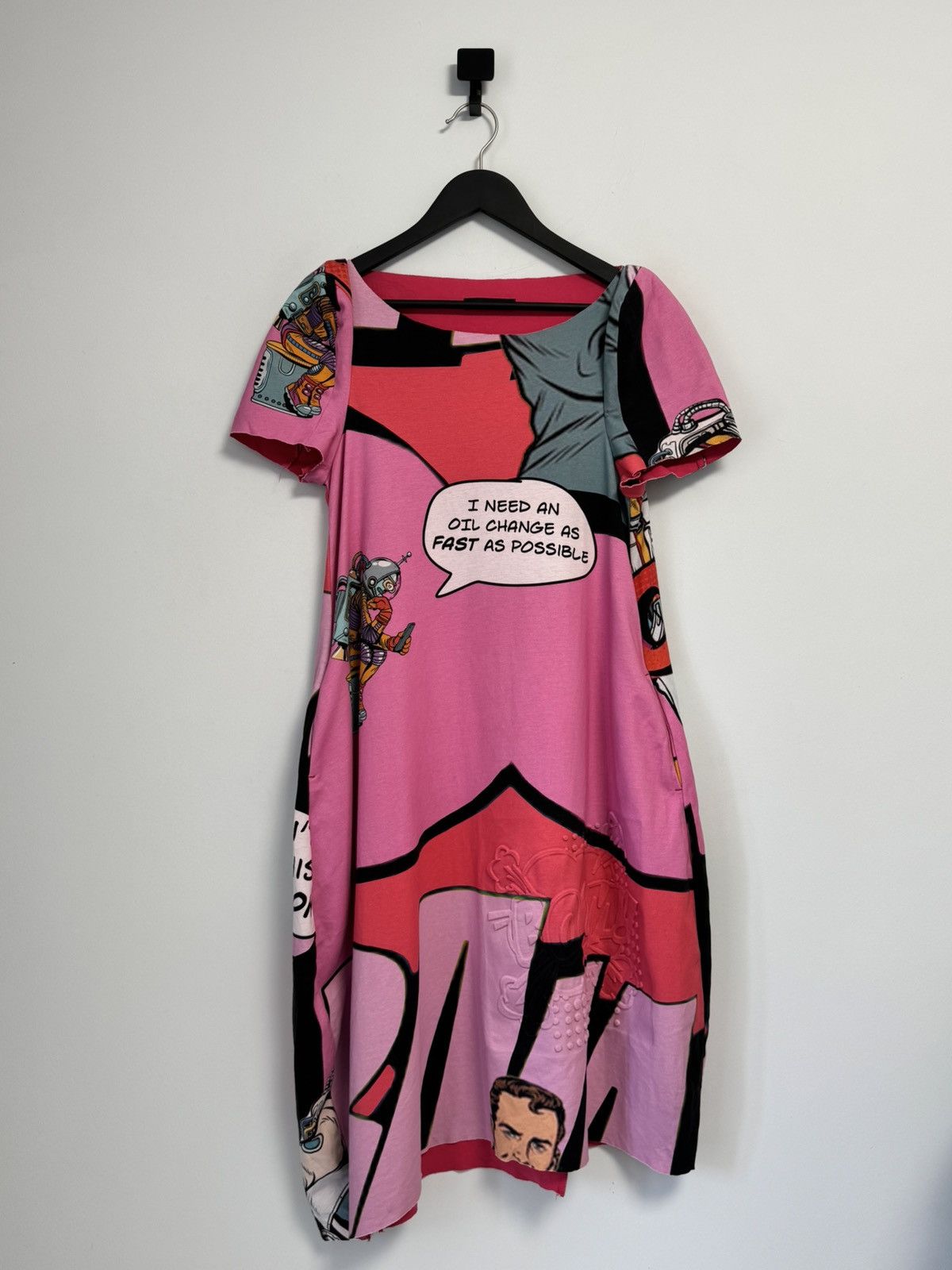 Rundholz RUNDHOLZ Comic Digital Print Embossed Cotton Dress Size XS / US 0-2 / IT 36-38 - 1 Thumbnail