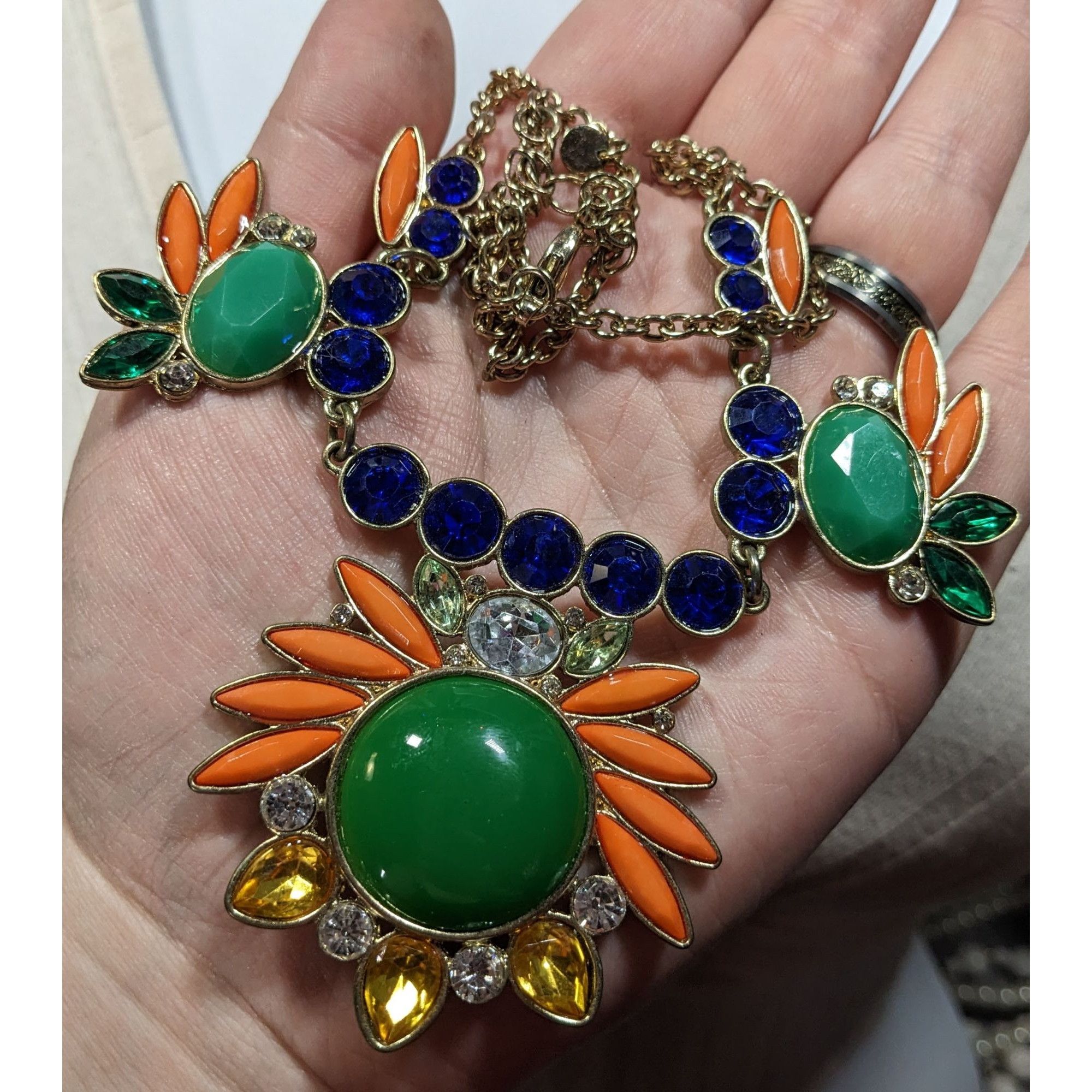 Other Elegant Glam Birds Of Paradise Gemmed Necklace Size ONE SIZE - 5 Thumbnail