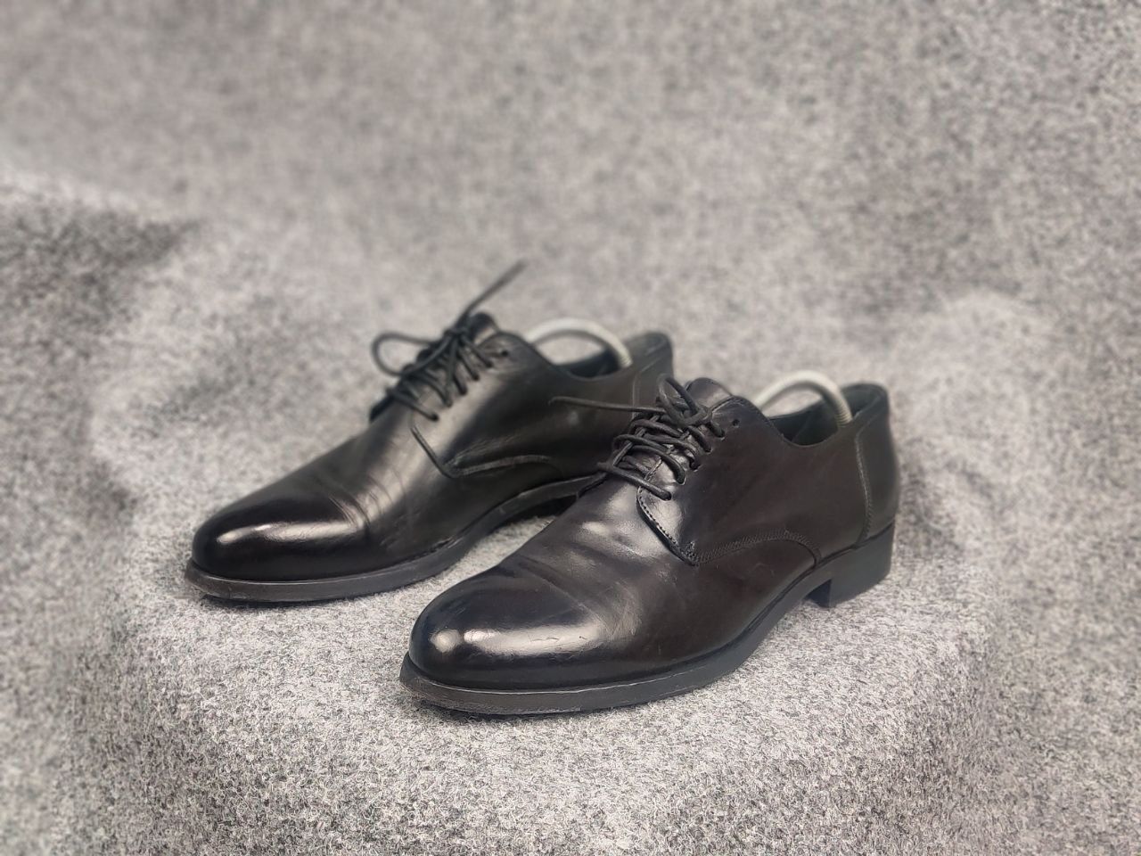 Pantanetti Pantanetti Design Black leather lace-up derby shoes Boots Size US 11 / EU 44 - 7 Thumbnail