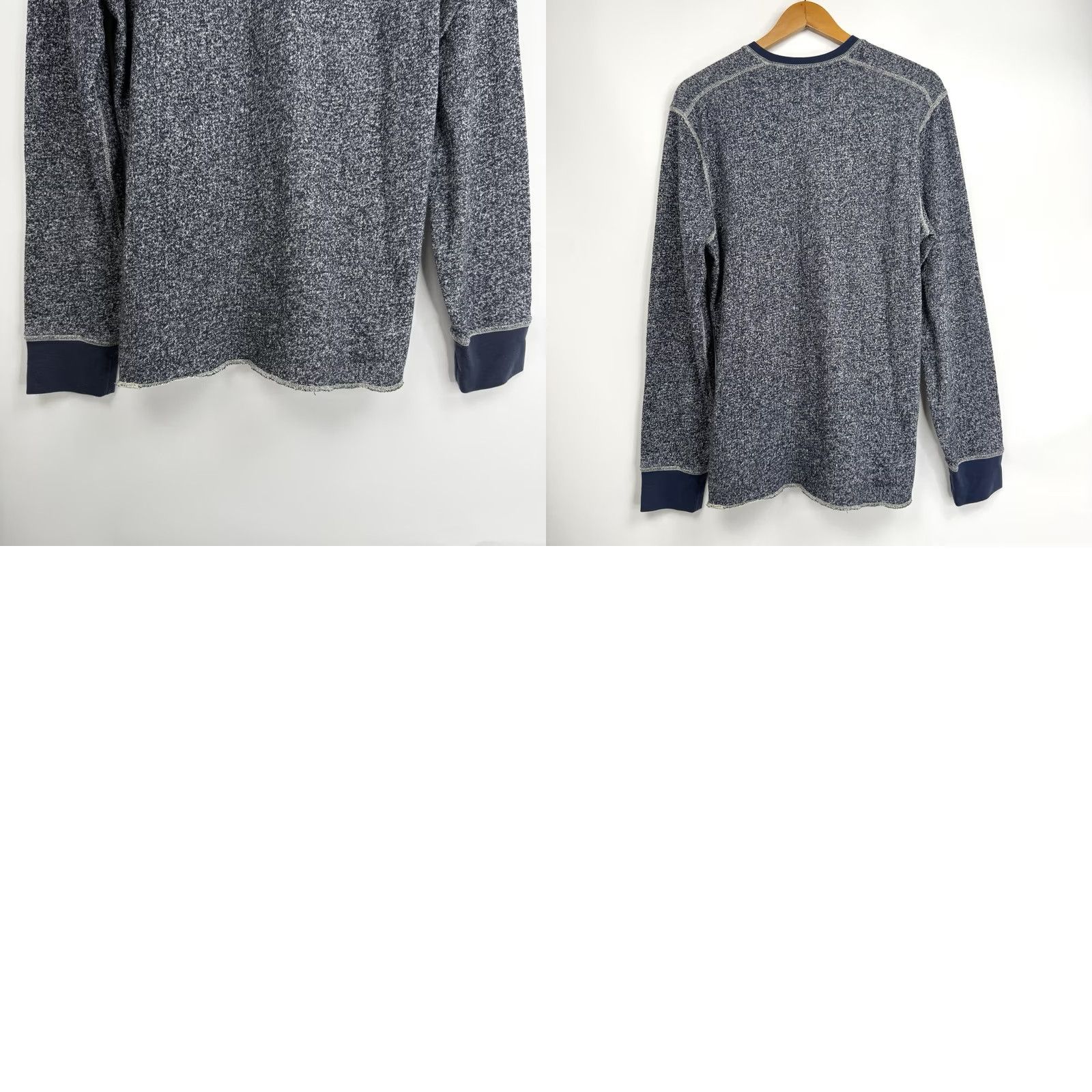 Wallace & Barnes Wallace & Barnes Shirt Men M Henley Thermal Navy Heather Size US M / EU 48-50 / 2 - 8 Thumbnail