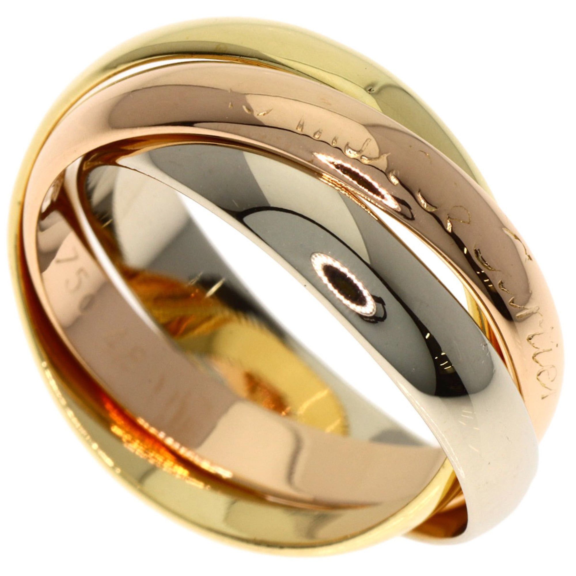 Cartier Cartier Trinity #48 Ring - 18K Yellow Gold/18K Pink White Gold Women's CARTIER Size ONE SIZE - 1 Thumbnail