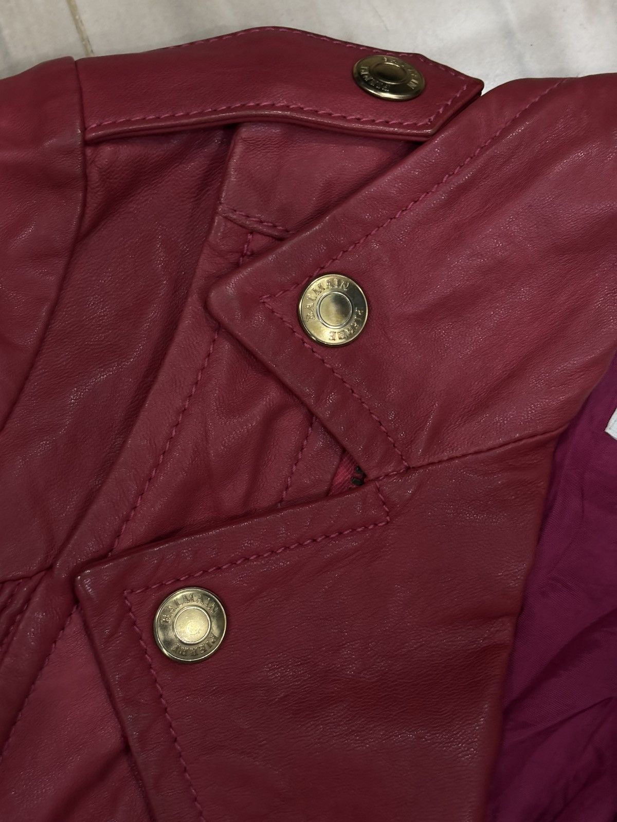Pierre Balmain 90s Pierre Balmain Leather Jacket Size XS / US 0-2 / IT 36-38 - 5 Thumbnail