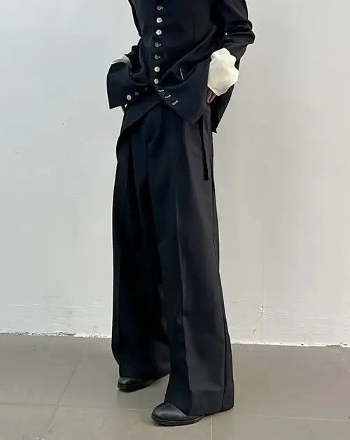 Japanese Brand Atsuko x naga Retro fashion back buckle wrap pants Size US 32 / EU 48 - 2 Thumbnail