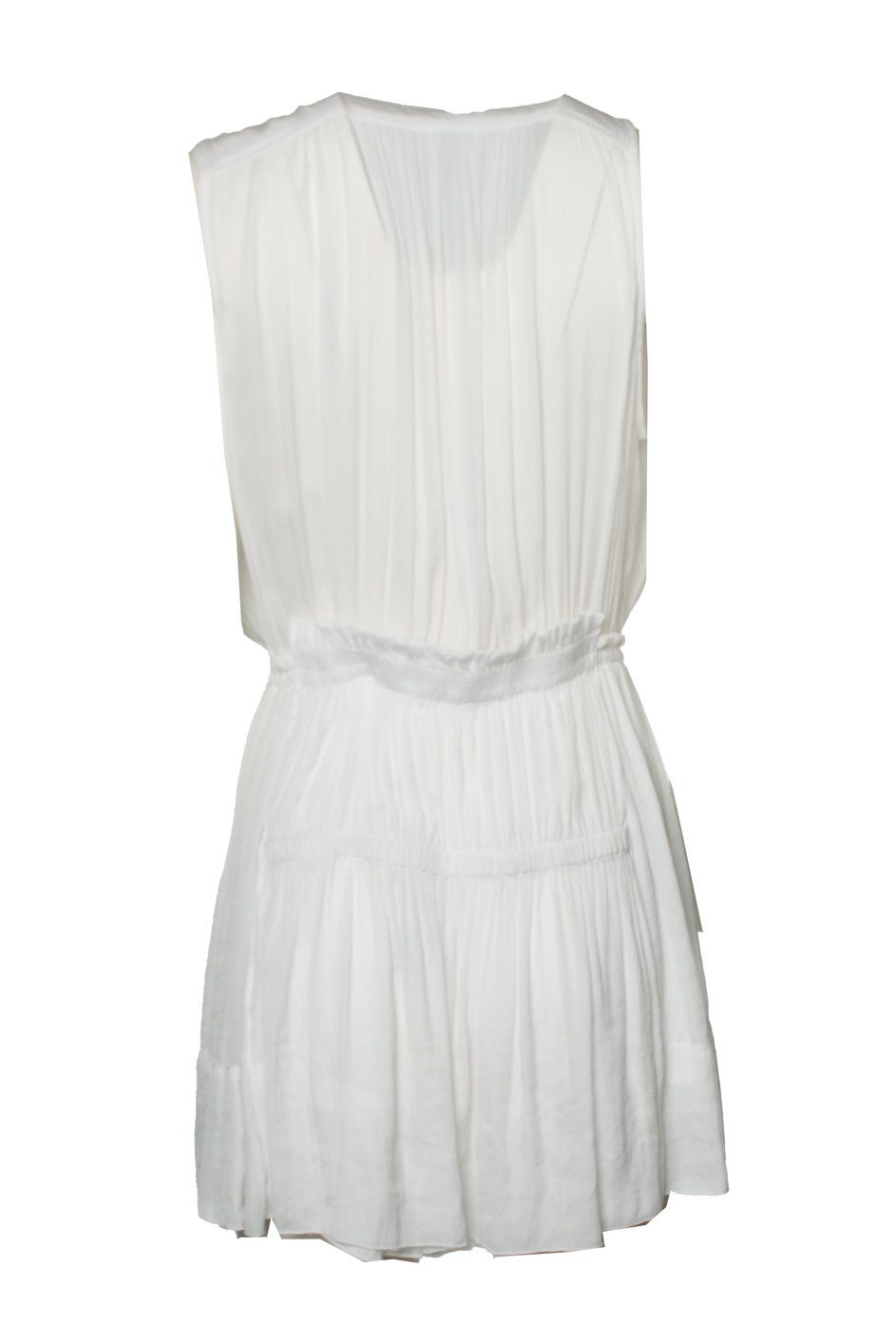 Isabel Marant Isabel Marant, White sheer dress with ruffles Size S / US 4 / IT 40 - 2 Thumbnail