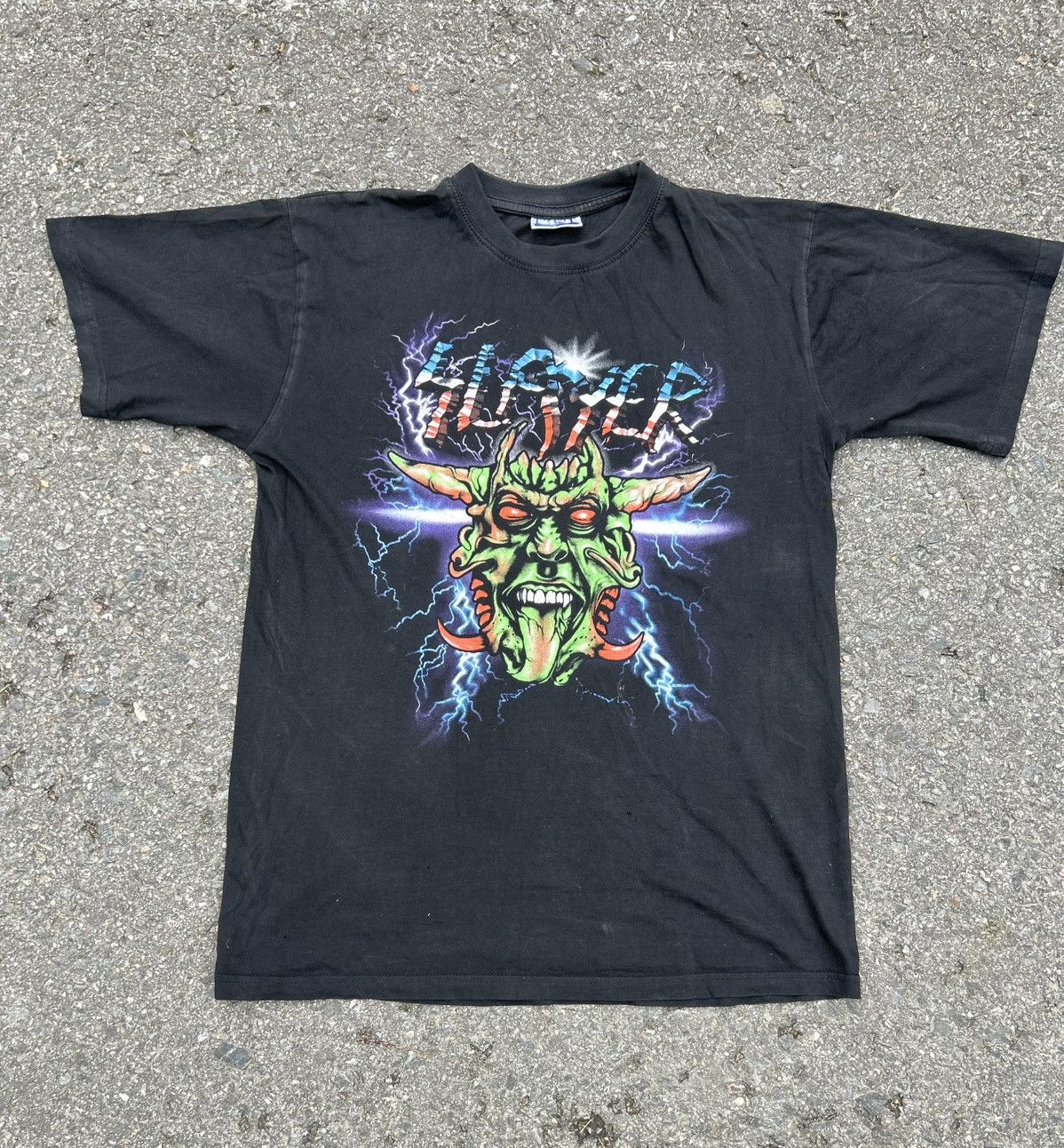 Band Tees × Slayer × Vintage vintage 90s Slayer Band tee Size US L / EU 52-54 / 3 - 1 Thumbnail