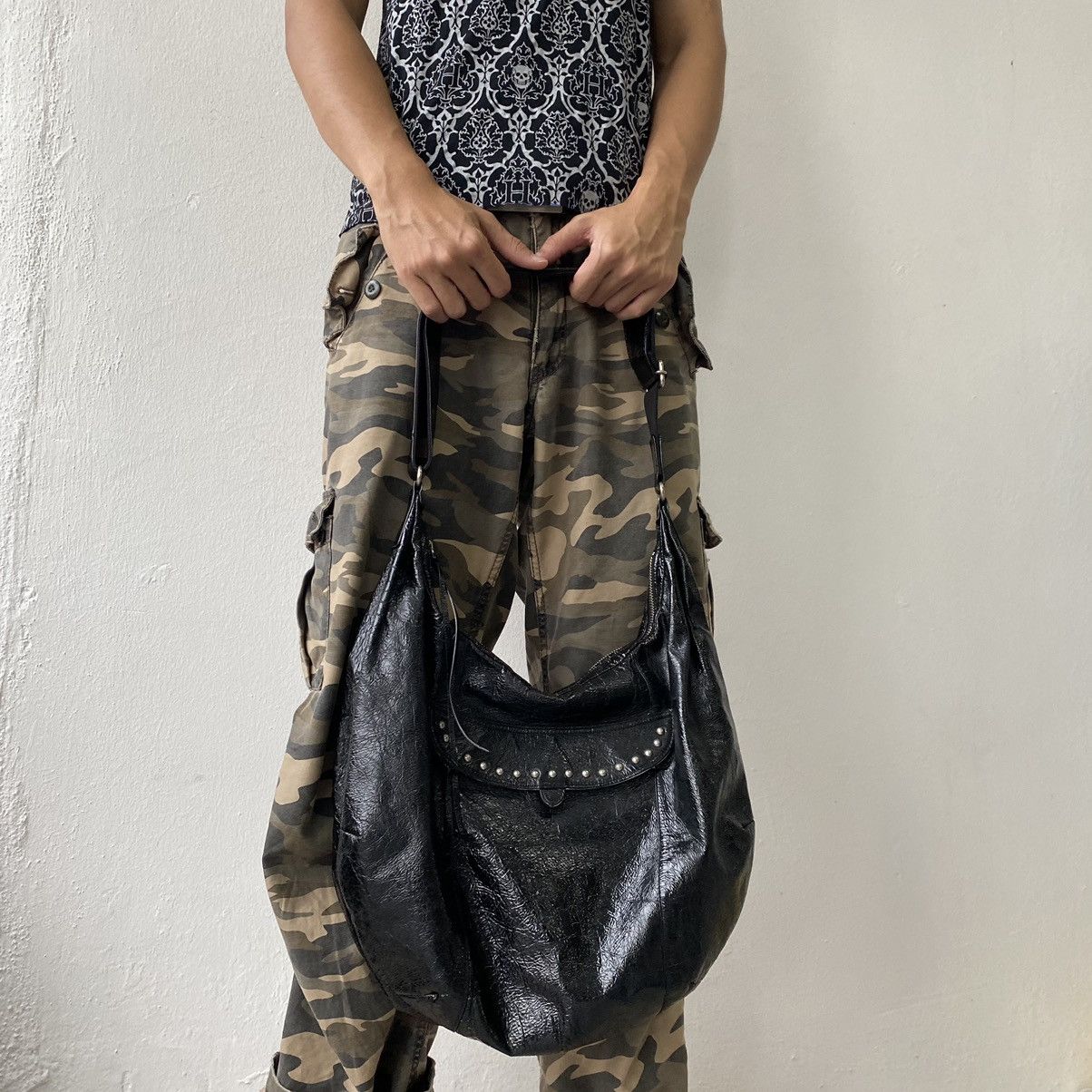 If Six Was Nine × Japanese Brand × Le Grande Bleu (L.G.B.) Bagatello Faux Leather Shoulder Bag Issey Miyake Style Size ONE SIZE - 7 Thumbnail
