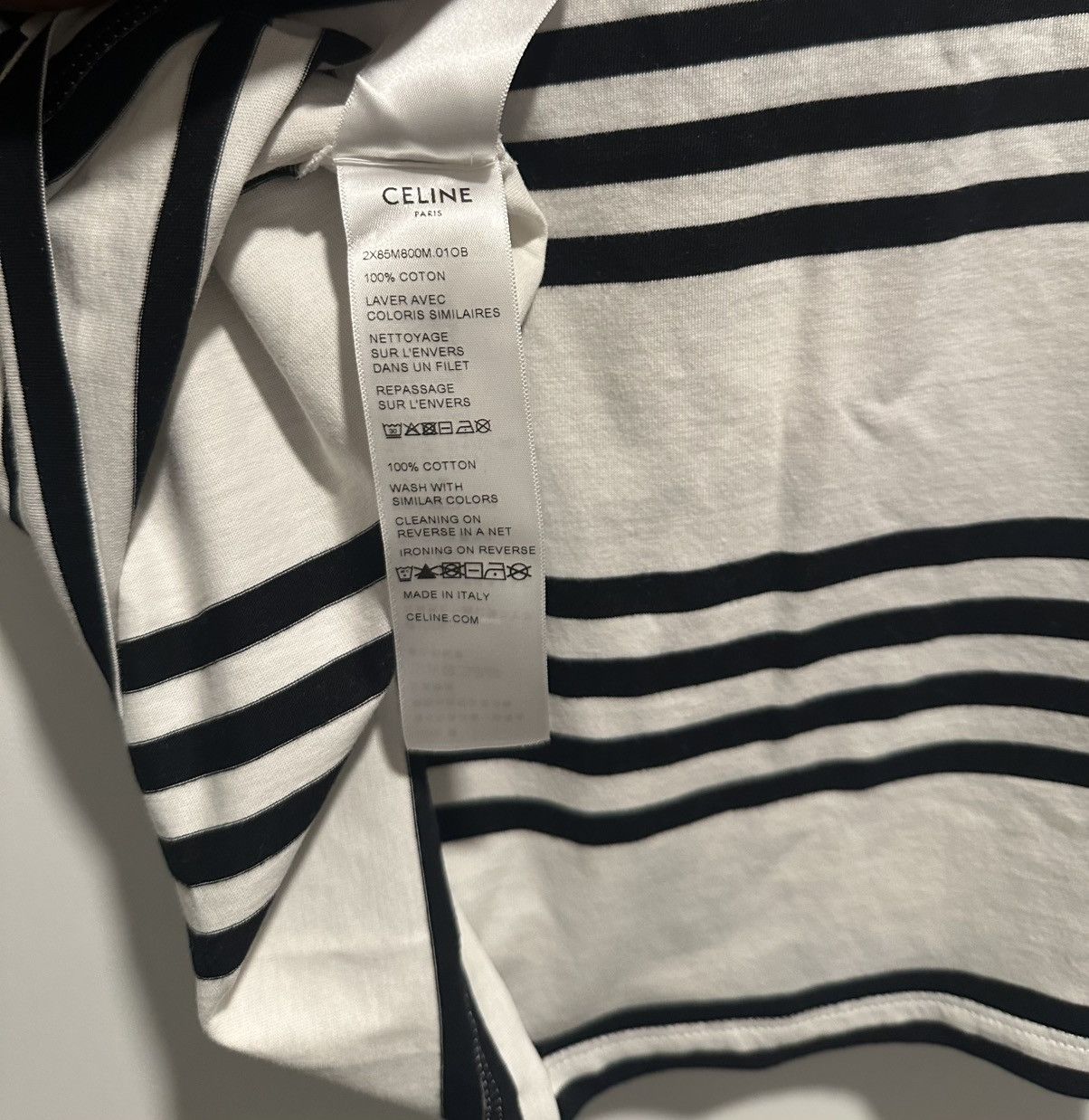 Celine Men’s Celine striped tshirt Size US XS / EU 42 / 0 - 5 Thumbnail