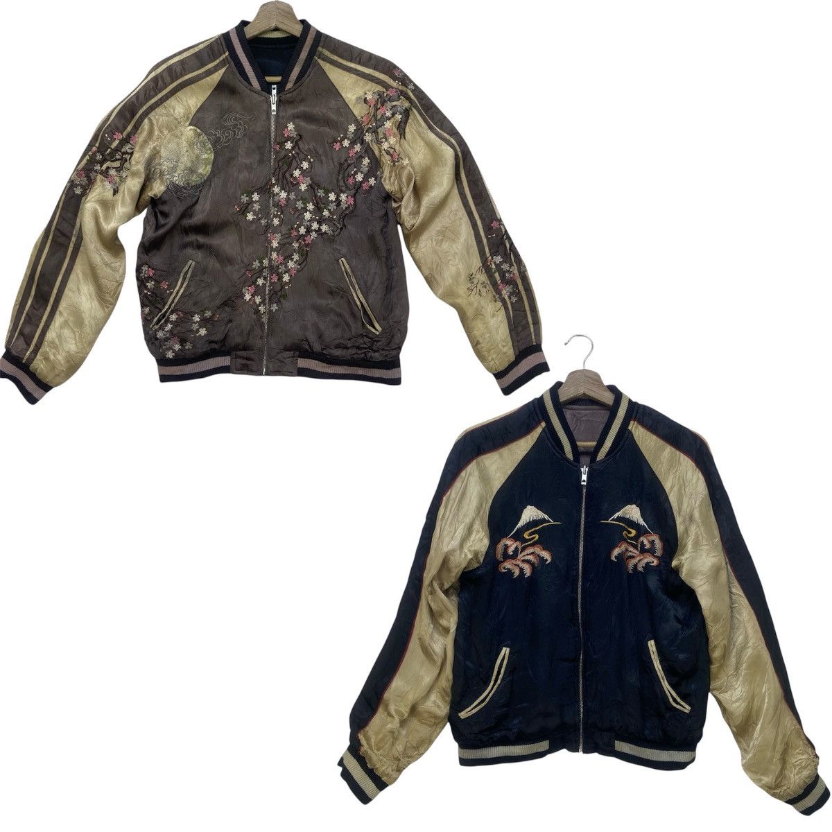 Japanese Brand 🔥Vintage 100% Rayon Japanese Traditional Reversible Sukajan Size US XS / EU 42 / 0 - 1 Thumbnail