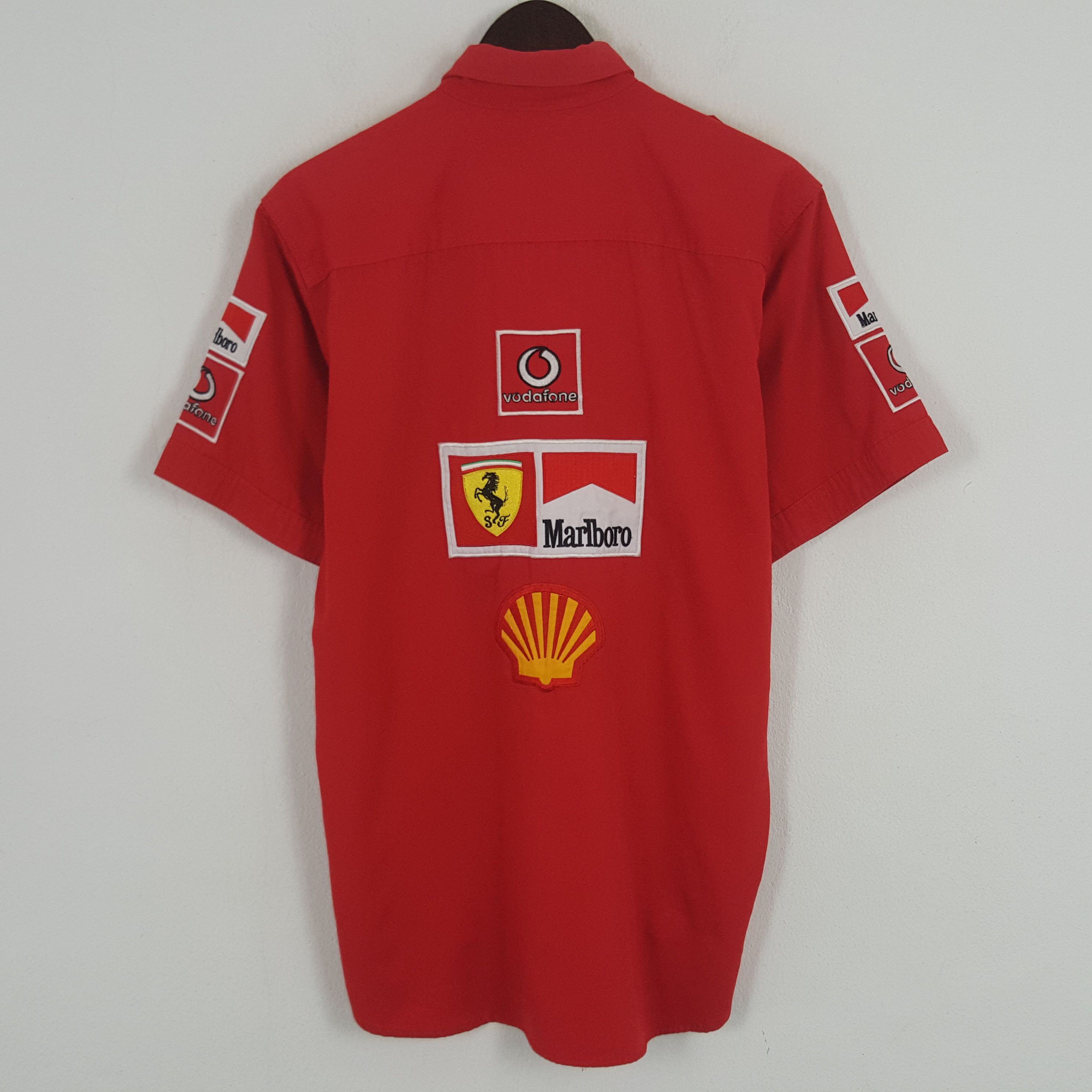 Ferrari × Marlboro × Vintage Vintage Ferrari X Marlboro Racing Button Up Shirt Size US L / EU 52-54 / 3 - 1 Thumbnail