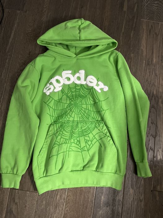 Spider Worldwide Green Sp5der hoodie | Grailed