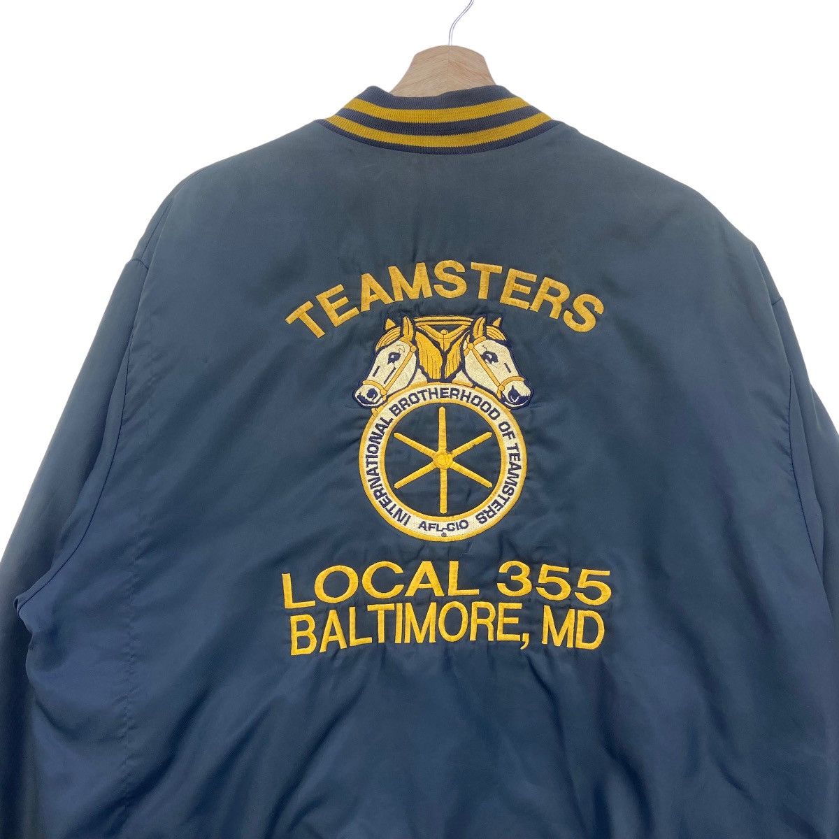 Vintage Vtg Teamsters Local 355 Baltimore International Brotherhood Size US XL / EU 56 / 4 - 2 Thumbnail