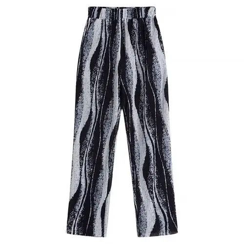 VIBE Korean fashion black tie-dye pleats pants trousers Size US 30 / EU 46 - 6 Thumbnail