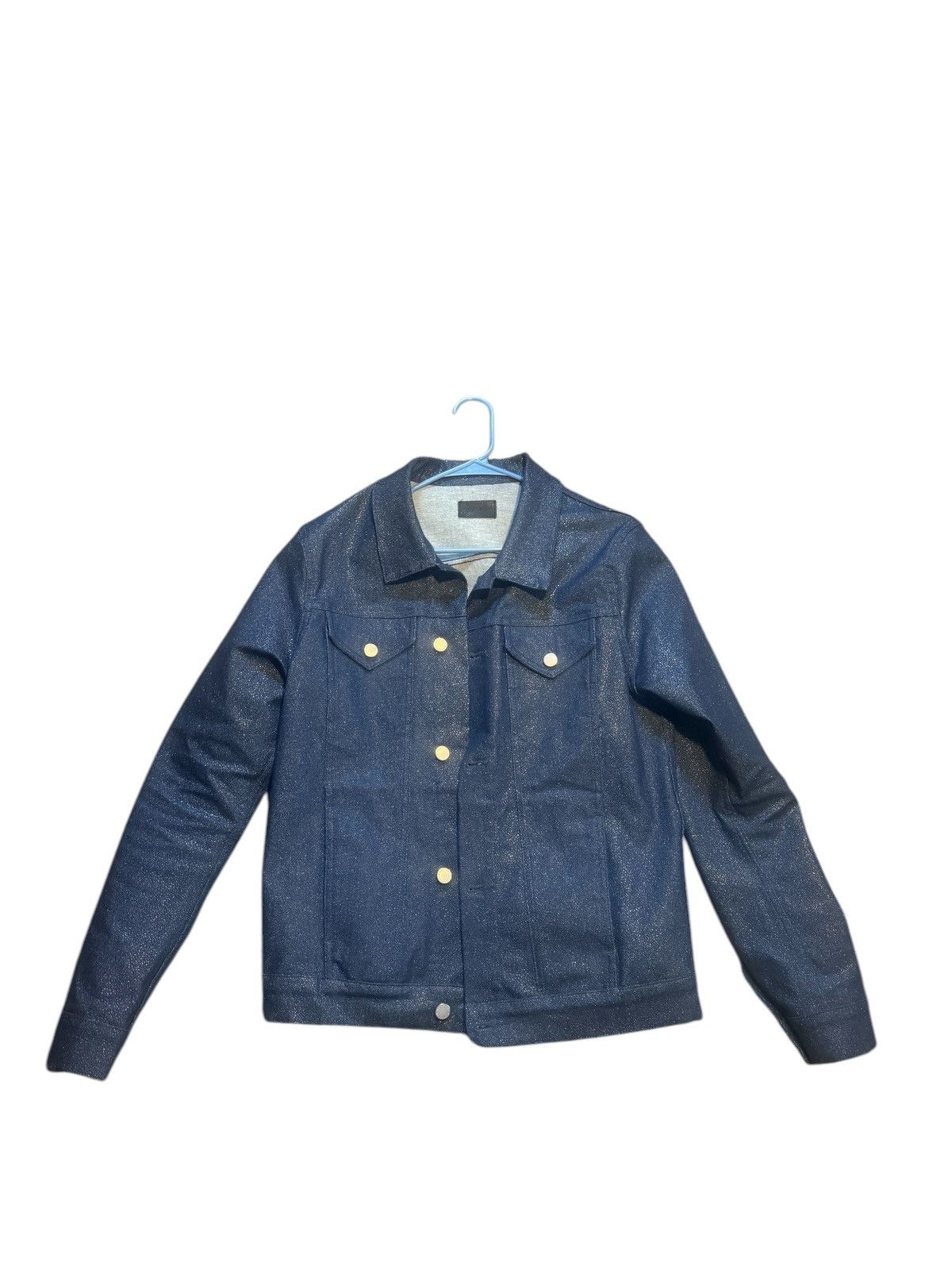 MONFRERE Men's Dean Shimmer Stingray Trucker Jacket Size US M / EU 48-50 / 2 - 1 Thumbnail