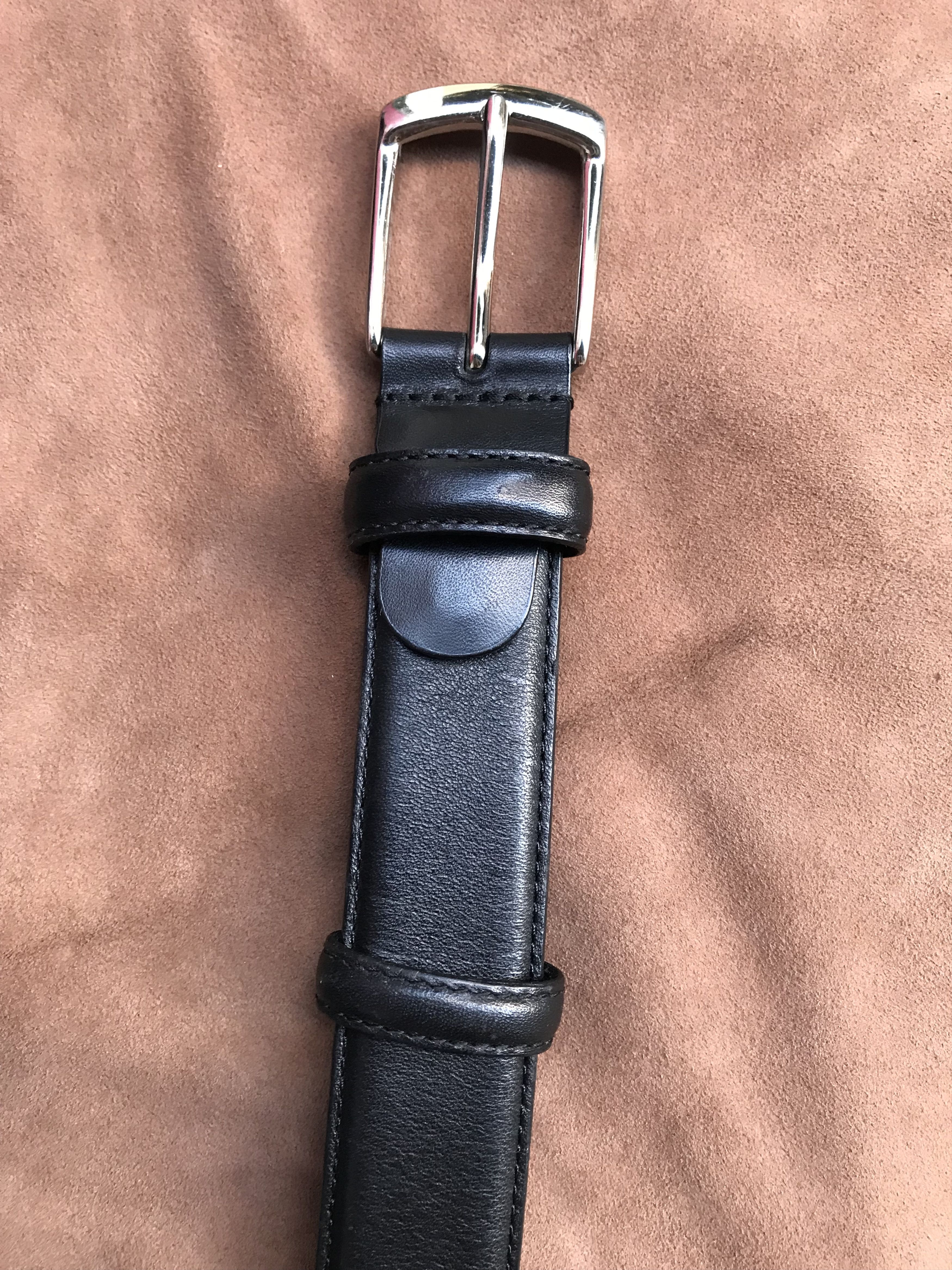 BOGGI MILANO PURE LEATHER HIGH END BLACK BELT