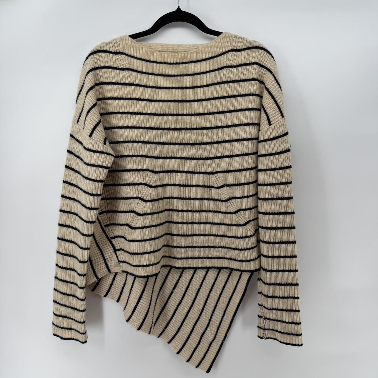 Brochu Walker Brochu Walker Reir Striped wool cashmere Sweater Beige Size M / US 6-8 / IT 42-44 - 3 Thumbnail