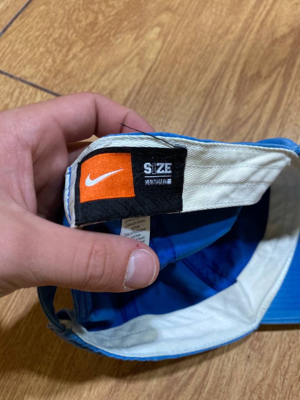 Nike Hats Vintage blue Cap Nike big logo Y2K streetwear Size ONE SIZE - 2 Thumbnail