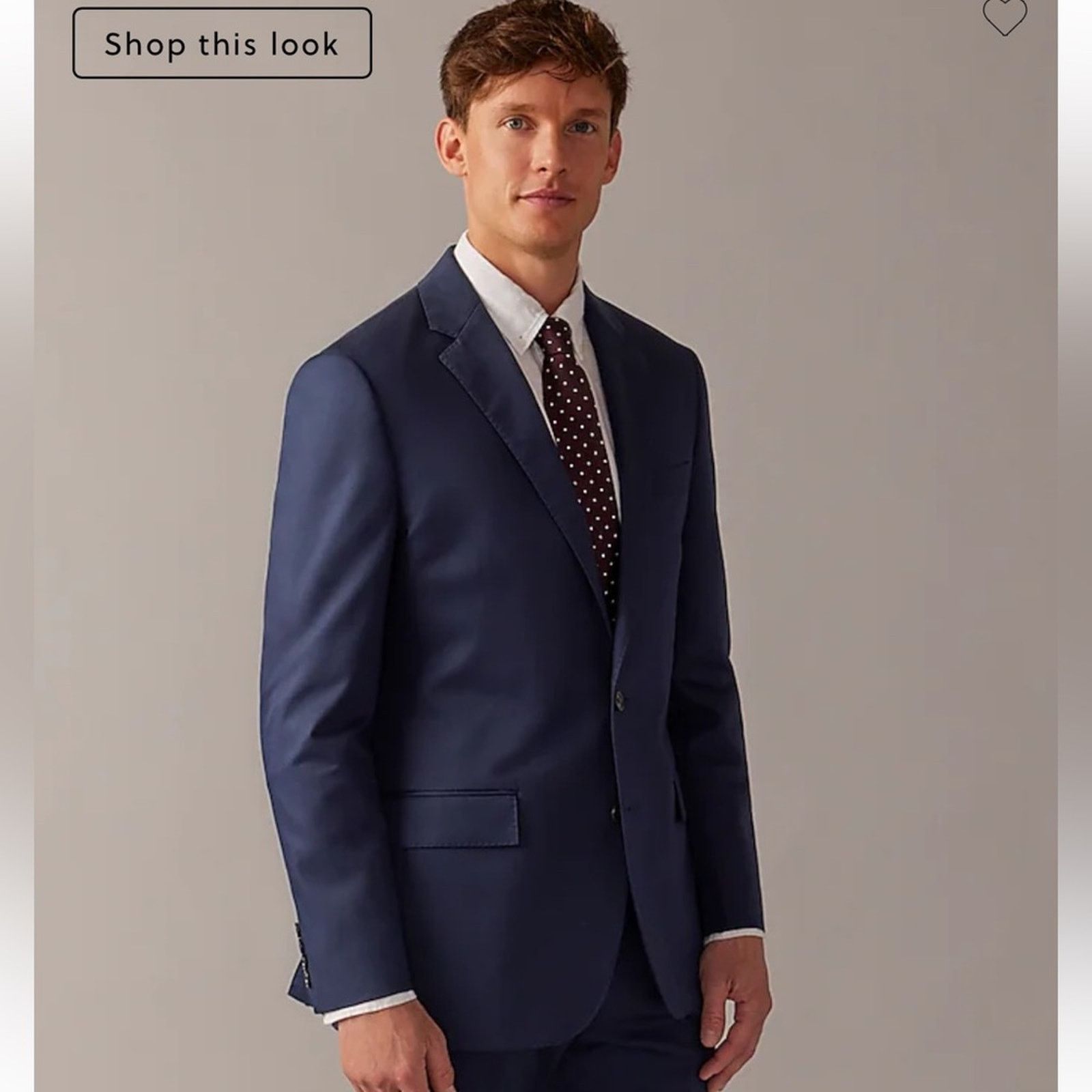 J.Crew J. Crew Navy Ludlow Slim Fit Italian Chino Jacket Size 40R - 7 Thumbnail