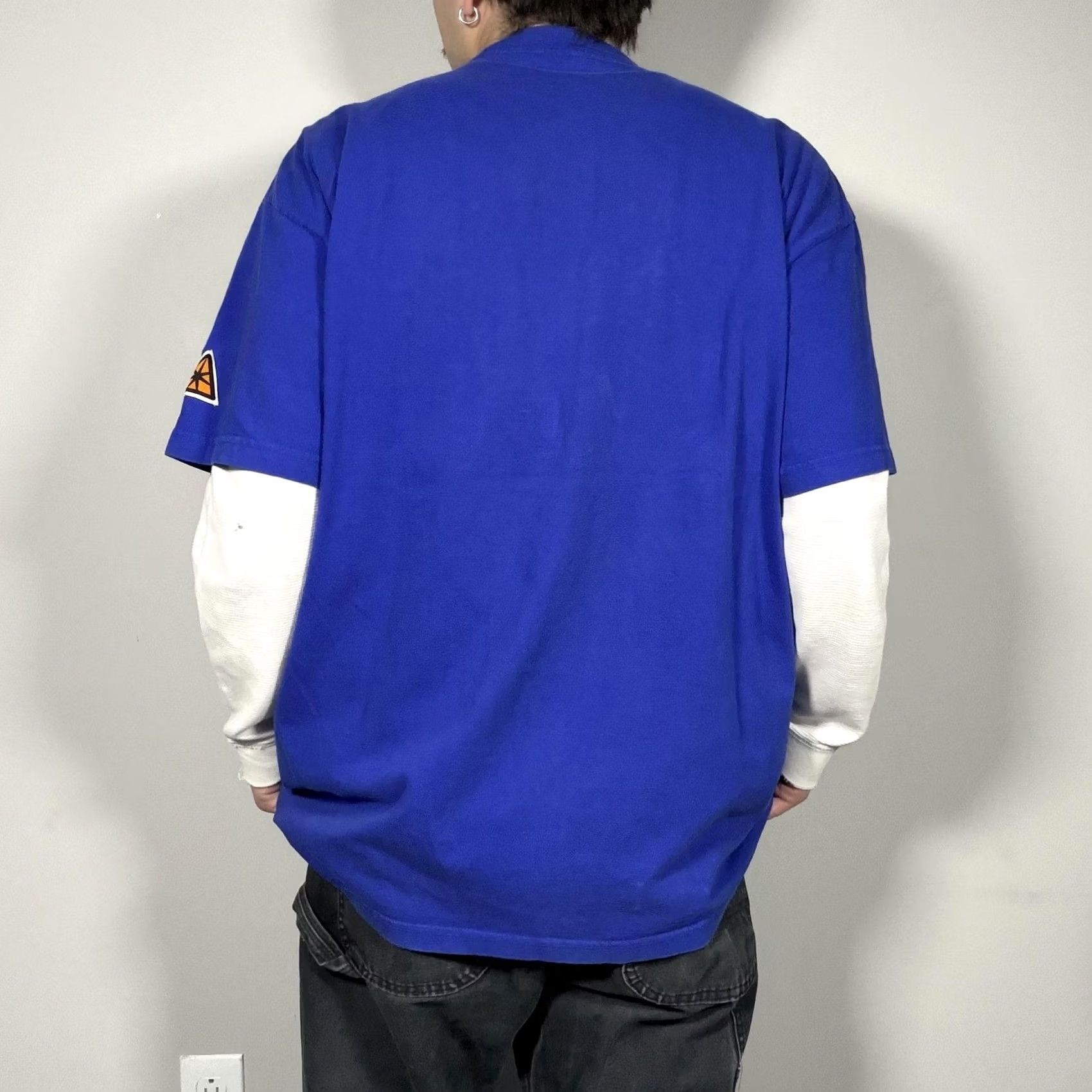 Vintage VINTAGE GIVEMEFACE T-Shirt Mens XL Blue Don't Judge Me Graphic Tee Streetwear 2000s Y2K Mens XL Graphic Print Crew Neck Short Sleeve Boys Girls Womens Size US XL / EU 56 / 4 - 2 Thumbnail